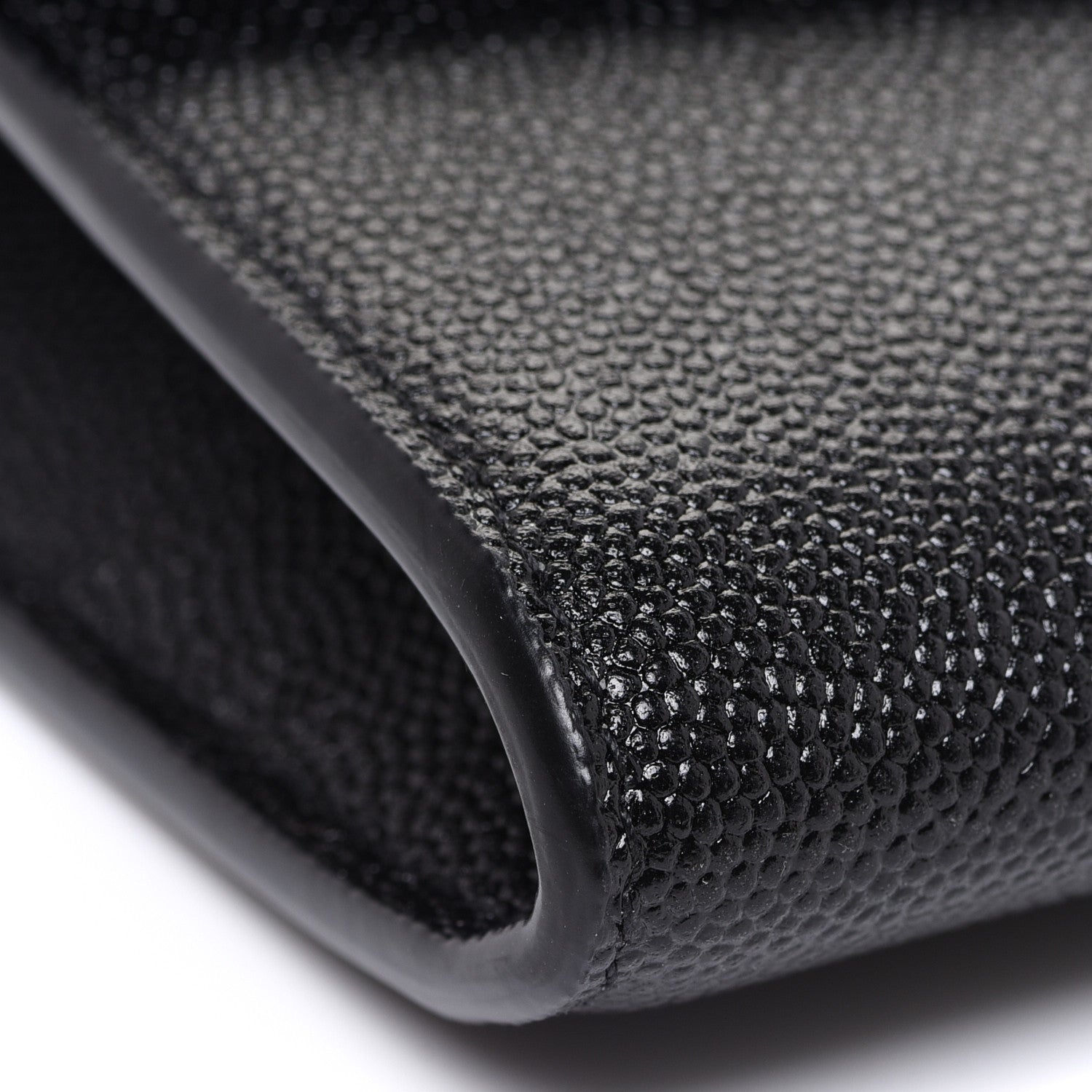 Saint Laurent Grain De Poudre Uptown Chain Wallet Black 8 of 9