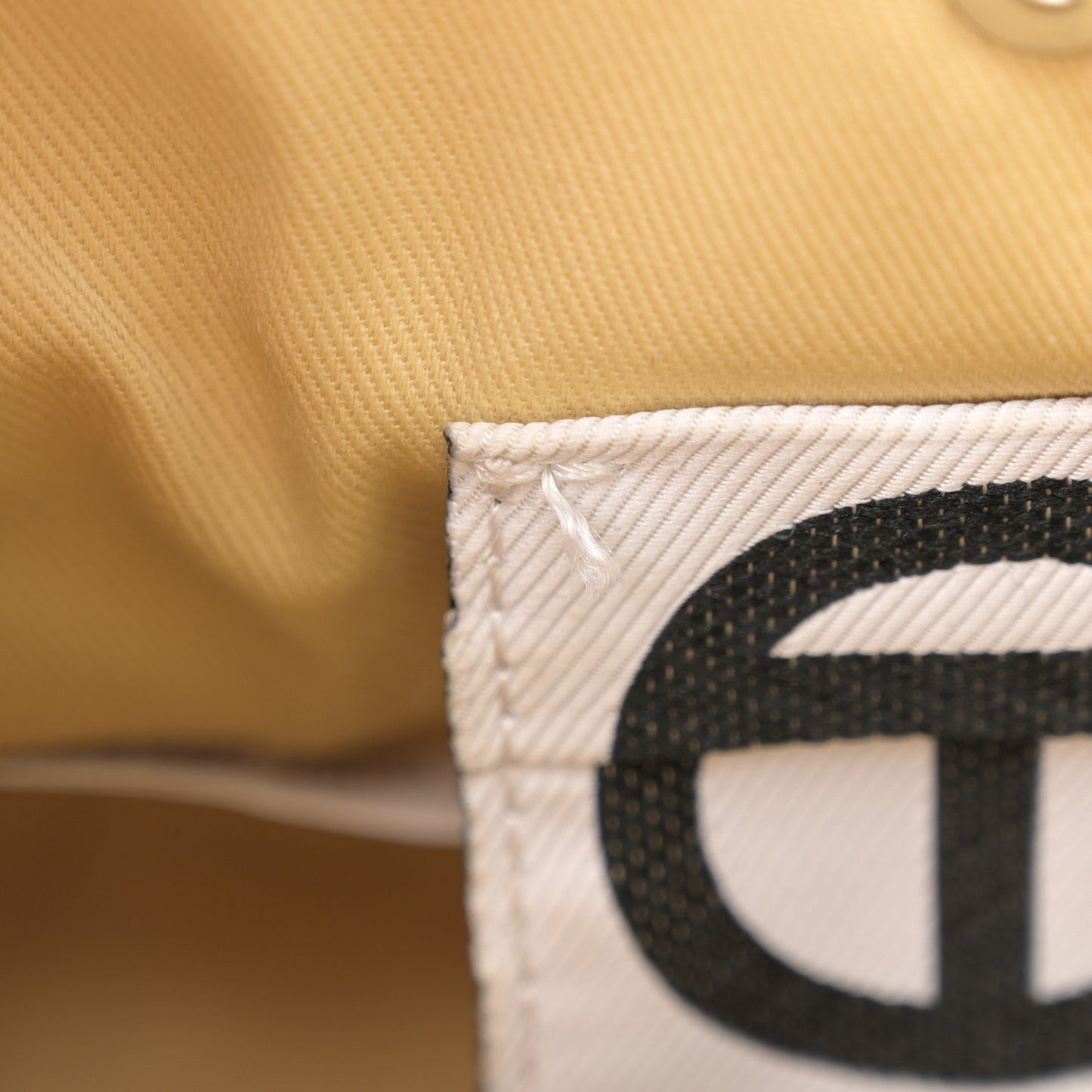 Vegan Leather Small Shopping Bag Cream