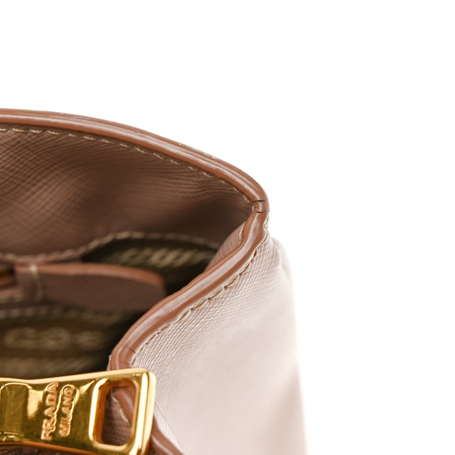 Saffiano Lux Medium Tote Cammeo