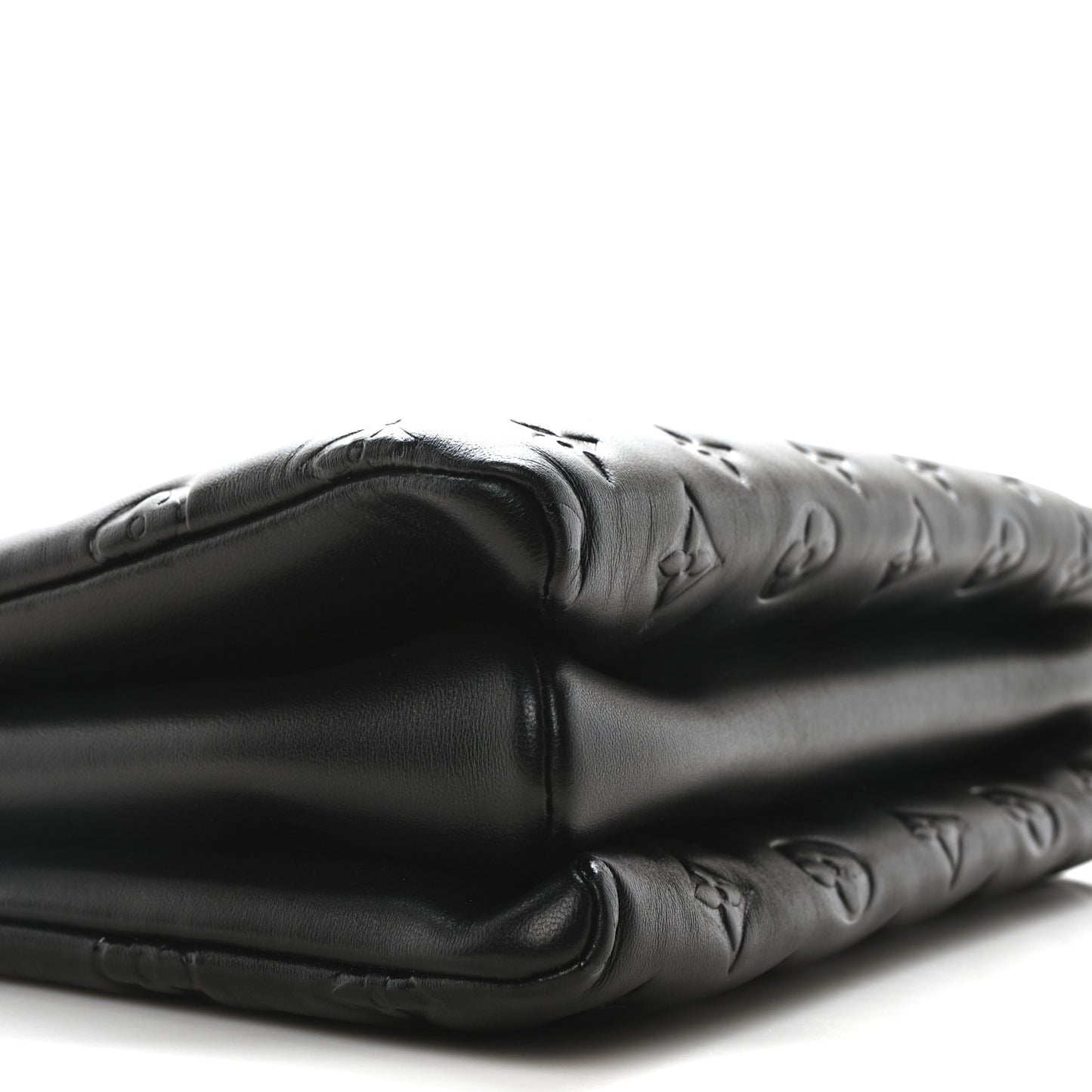 Lambskin Embossed Monogram Coussin PM Black