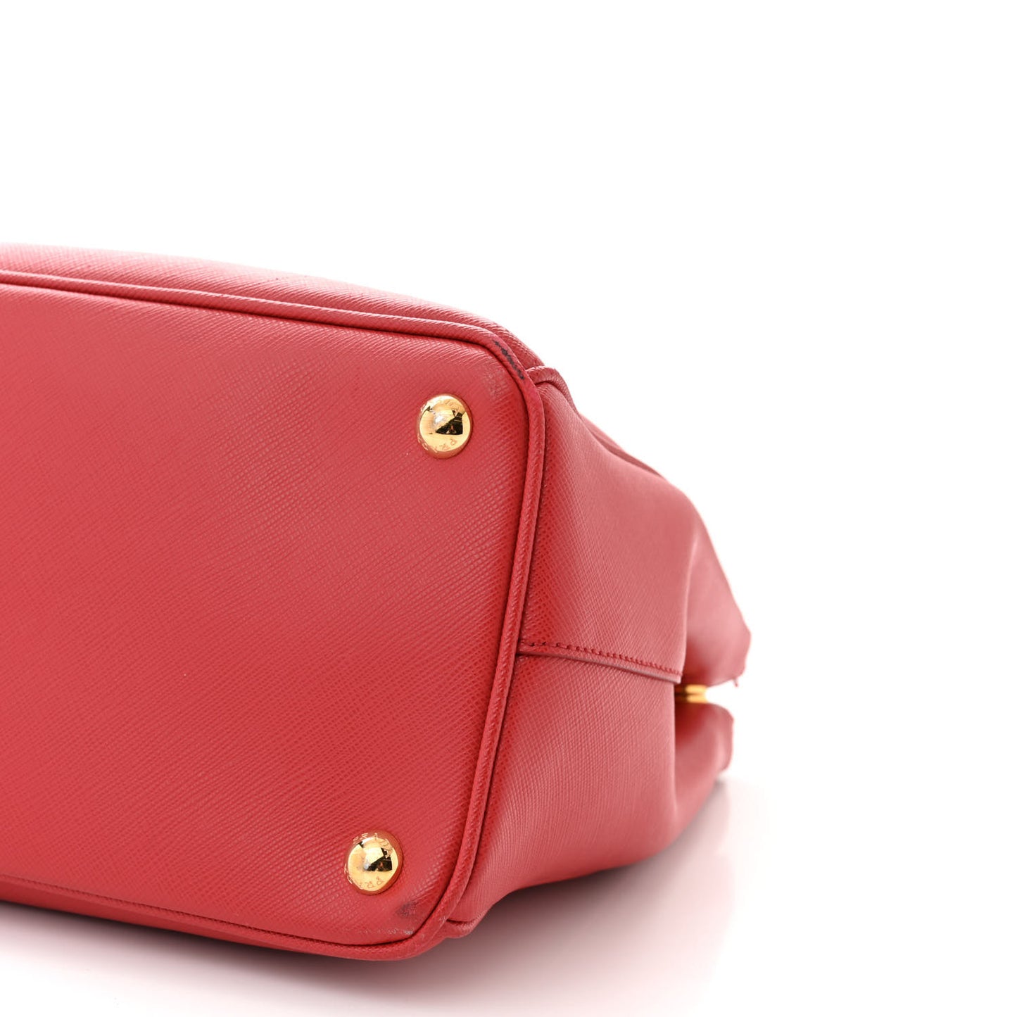Saffiano Small Galleria Double Zip Tote Fuoco