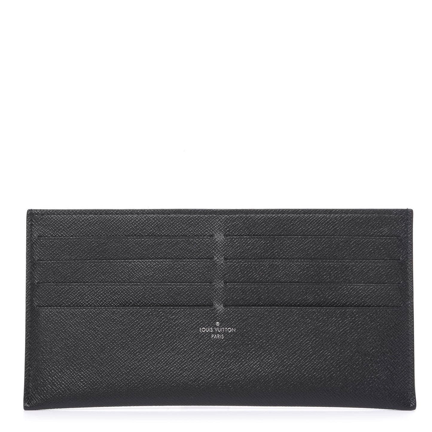 Calfskin Felicie Chain Wallet Card Holder Insert Black