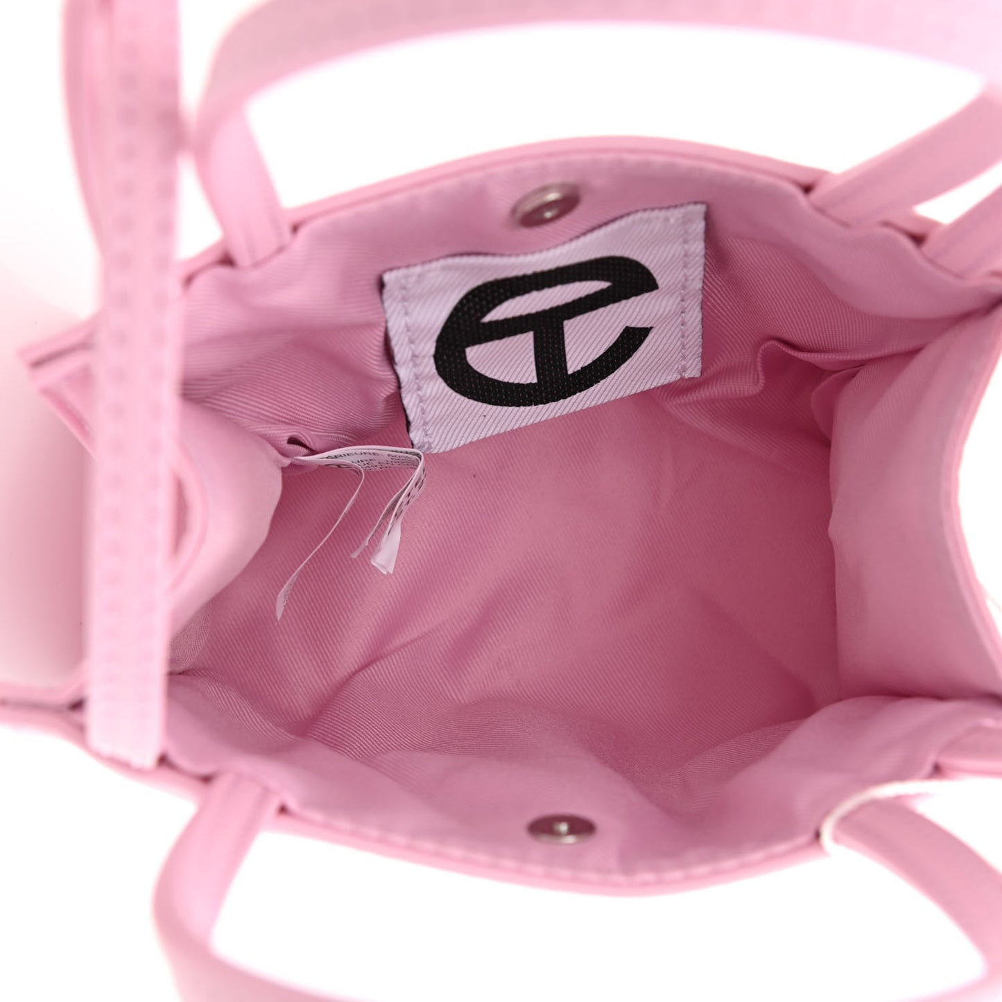 Vegan Leather Small Shopping Bag Bubblegum