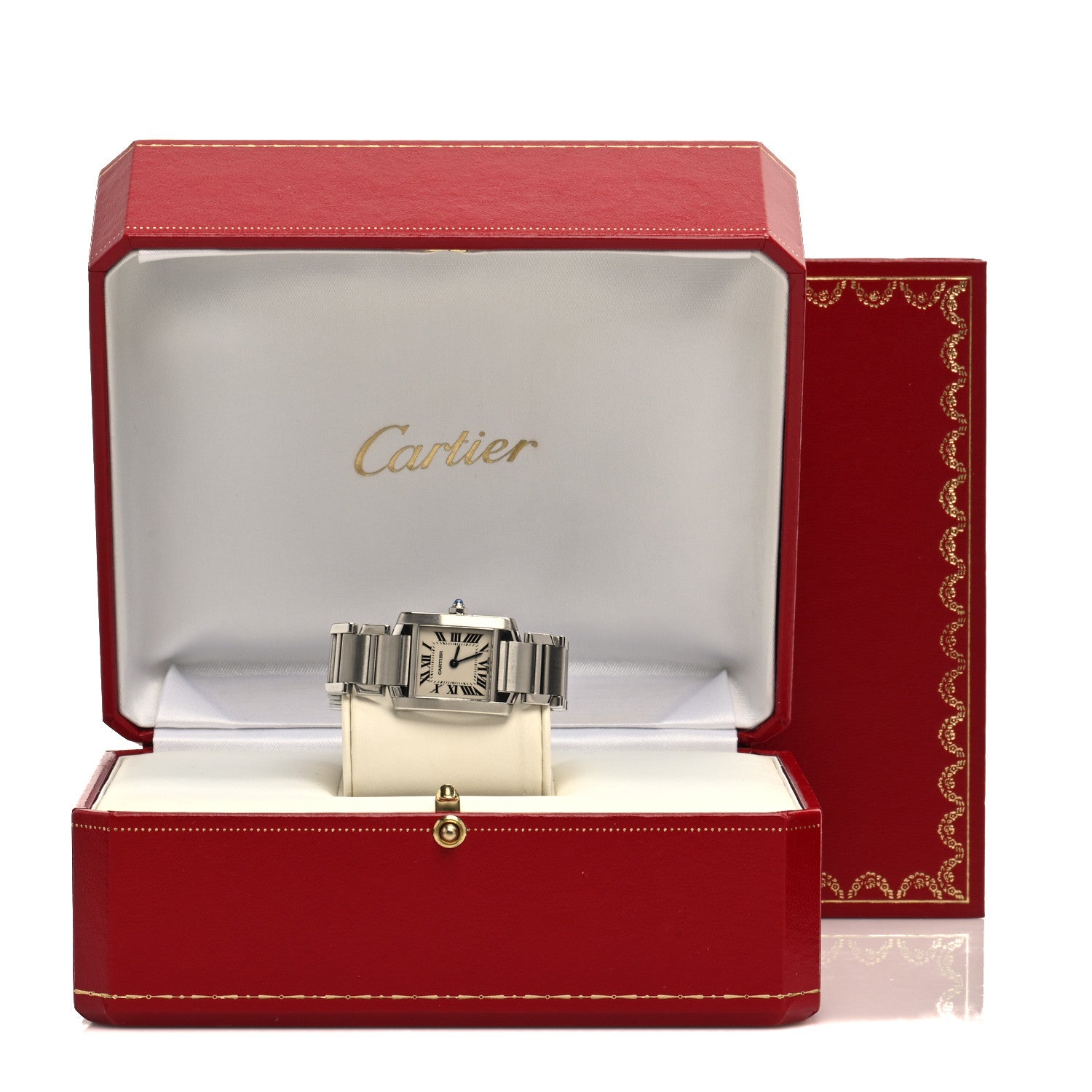 Cartier Stainless Steel 20mm Tank Francaise Quartz Watch 6 of 6