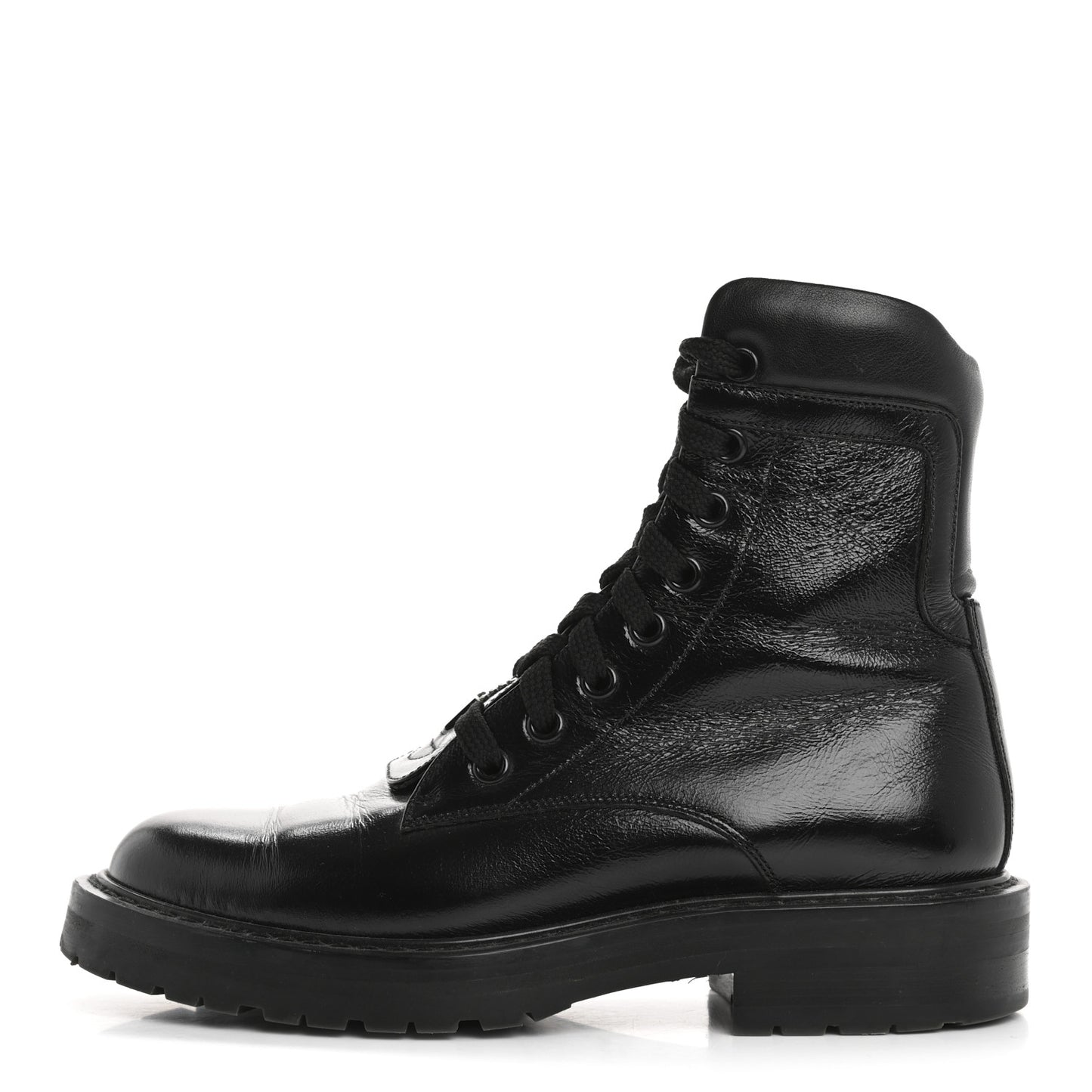 Calfskin William Double-Laced Boot 35 Black