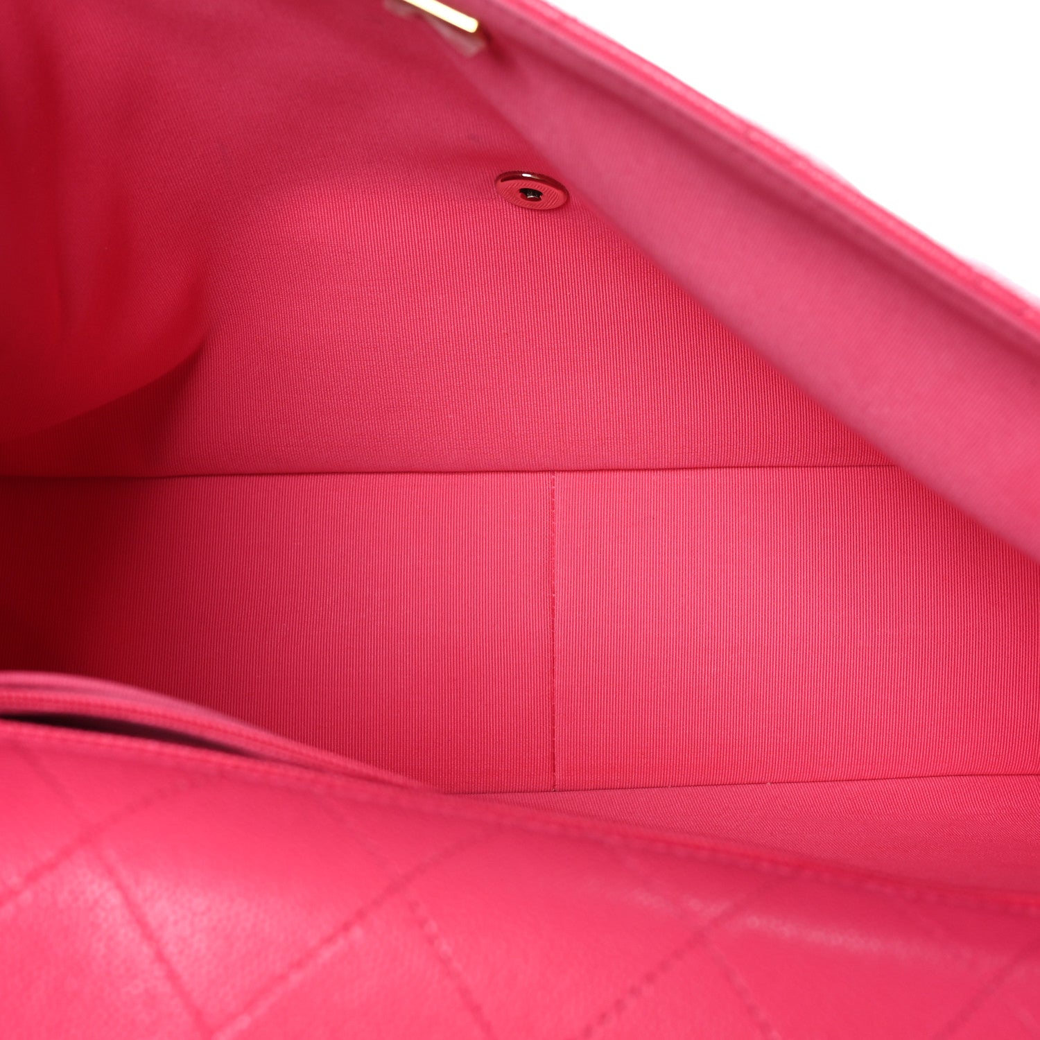 Chanel Caviar Quilted XXL Travel Flap Bag Dark Pink 5 of 9
