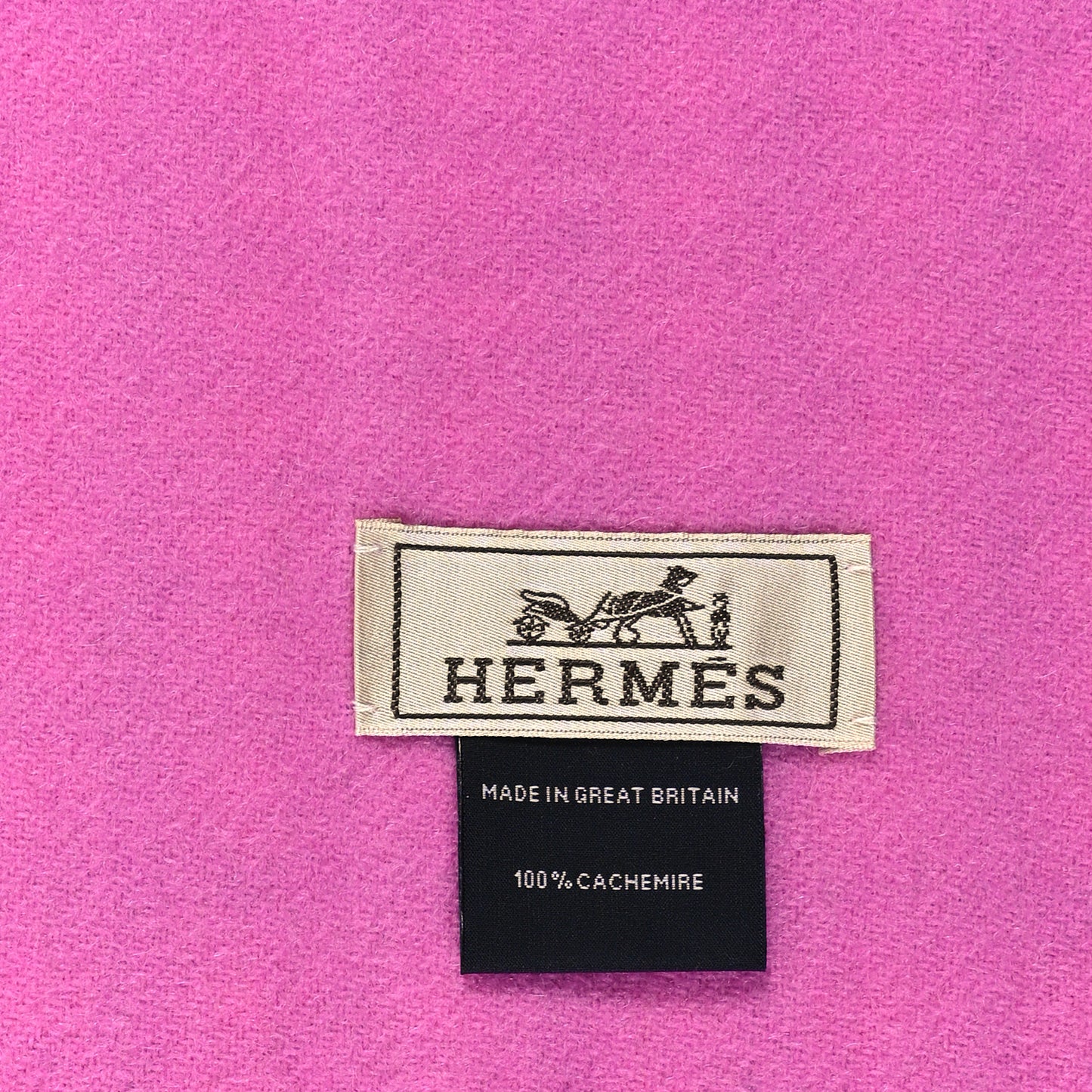 Cashmere H Ecossais Recto Verso Muffler Rose Vert Jaune