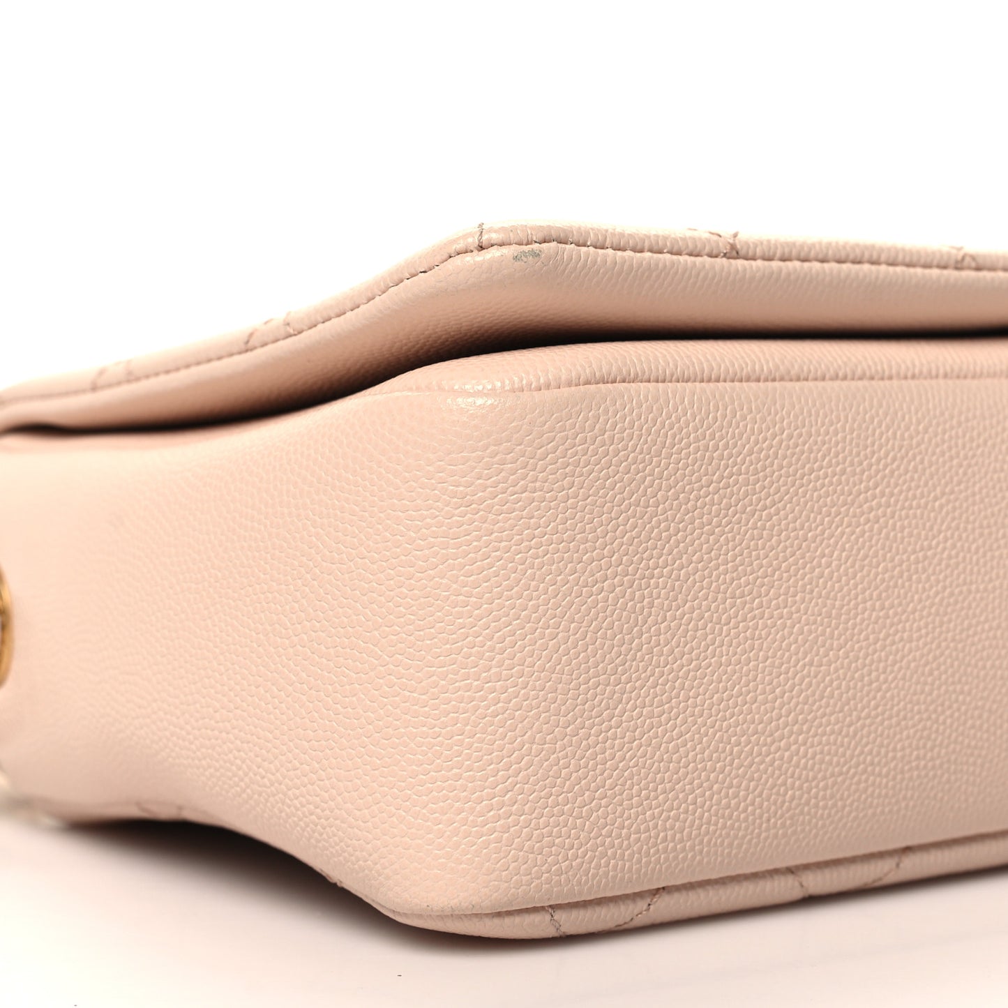 Caviar Quilted Medium Fashion Therapy Flap Beige
