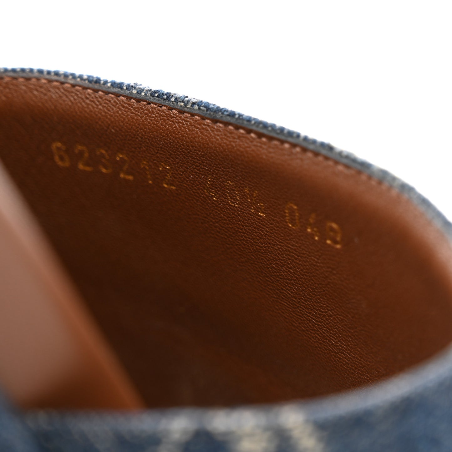 New Denim GG Monogram Angelina Platform 55mm Slide Sandals 40.5 Blue Tea