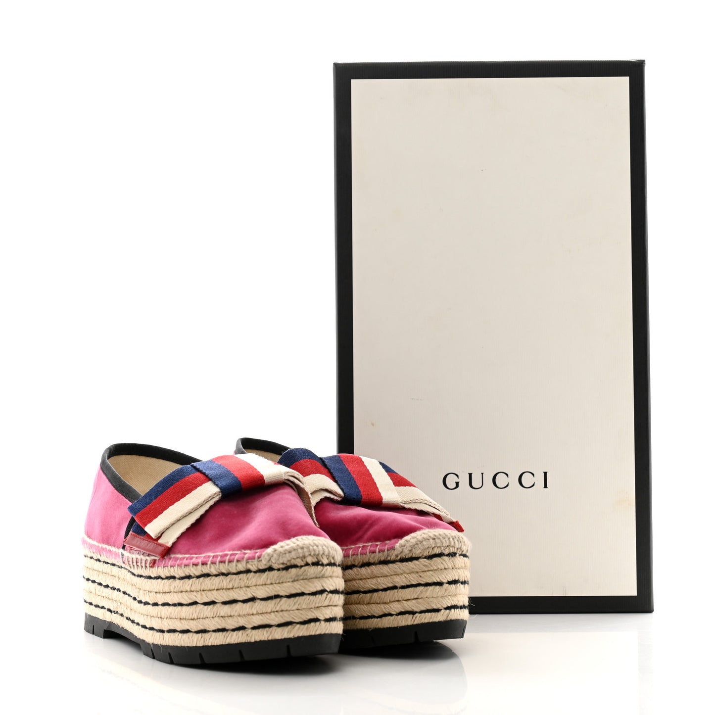 Velvet Sylvie Web Platform Espadrilles 38.5 Light Raspberry Rose