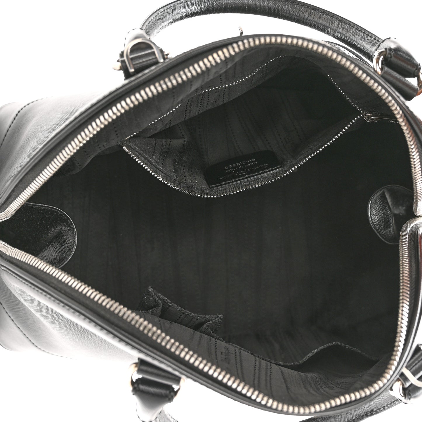 Hammered Calfskin Darina Convertible Satchel Black