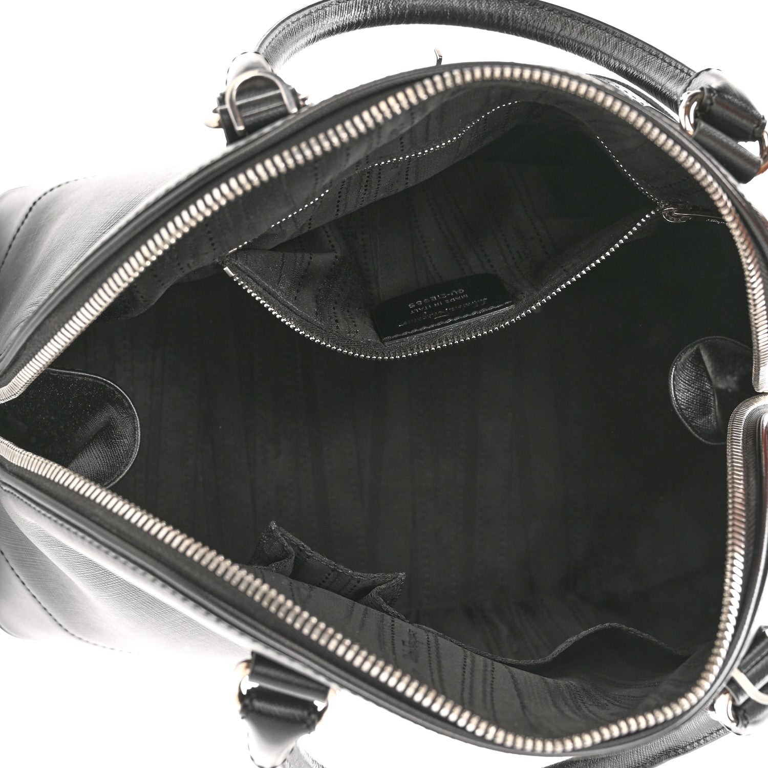 Salvatore Ferragamo Hammered Calfskin Darina Convertible Satchel Black 5 of 9