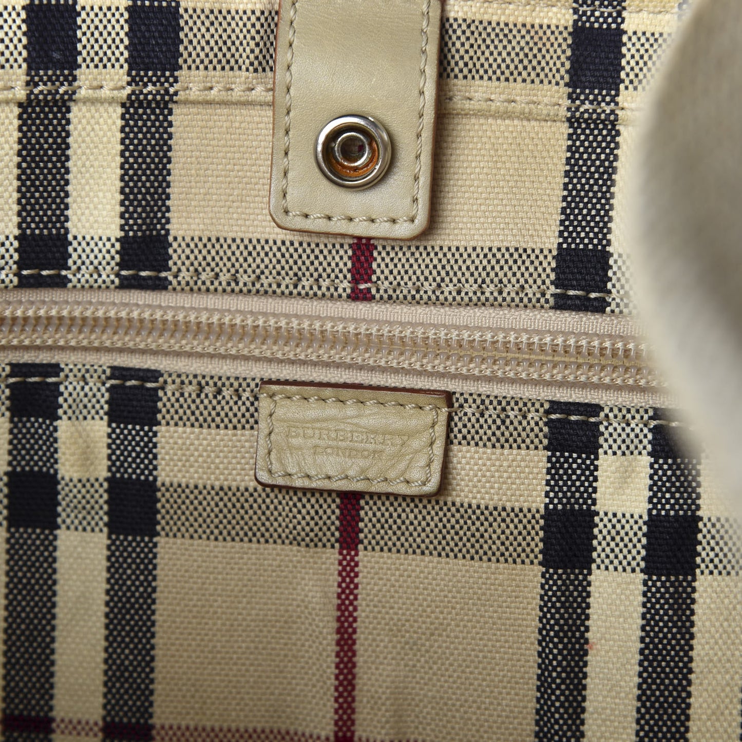 Vintage Check Tote Beige