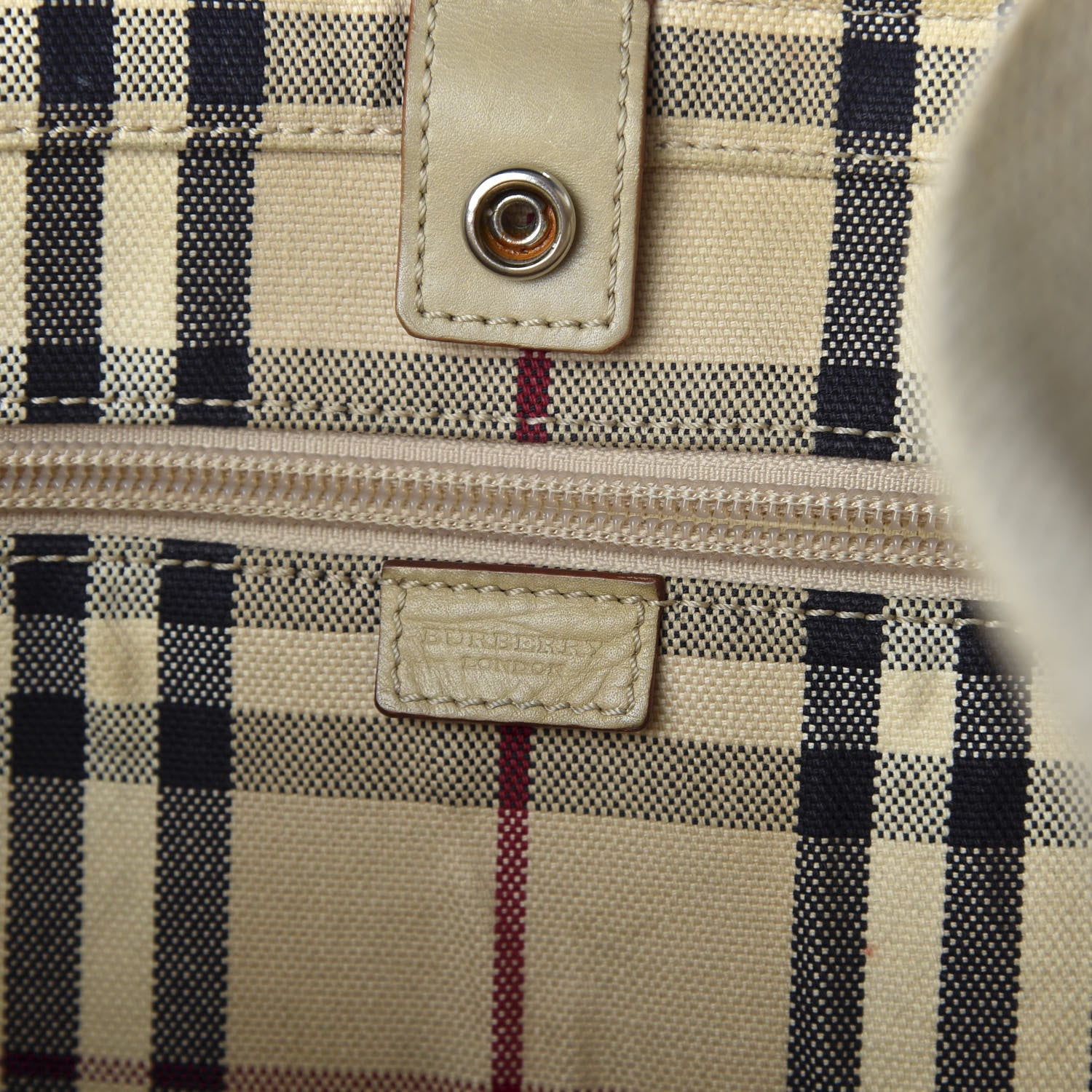 Burberry Vintage Check Tote Beige 6 of 10