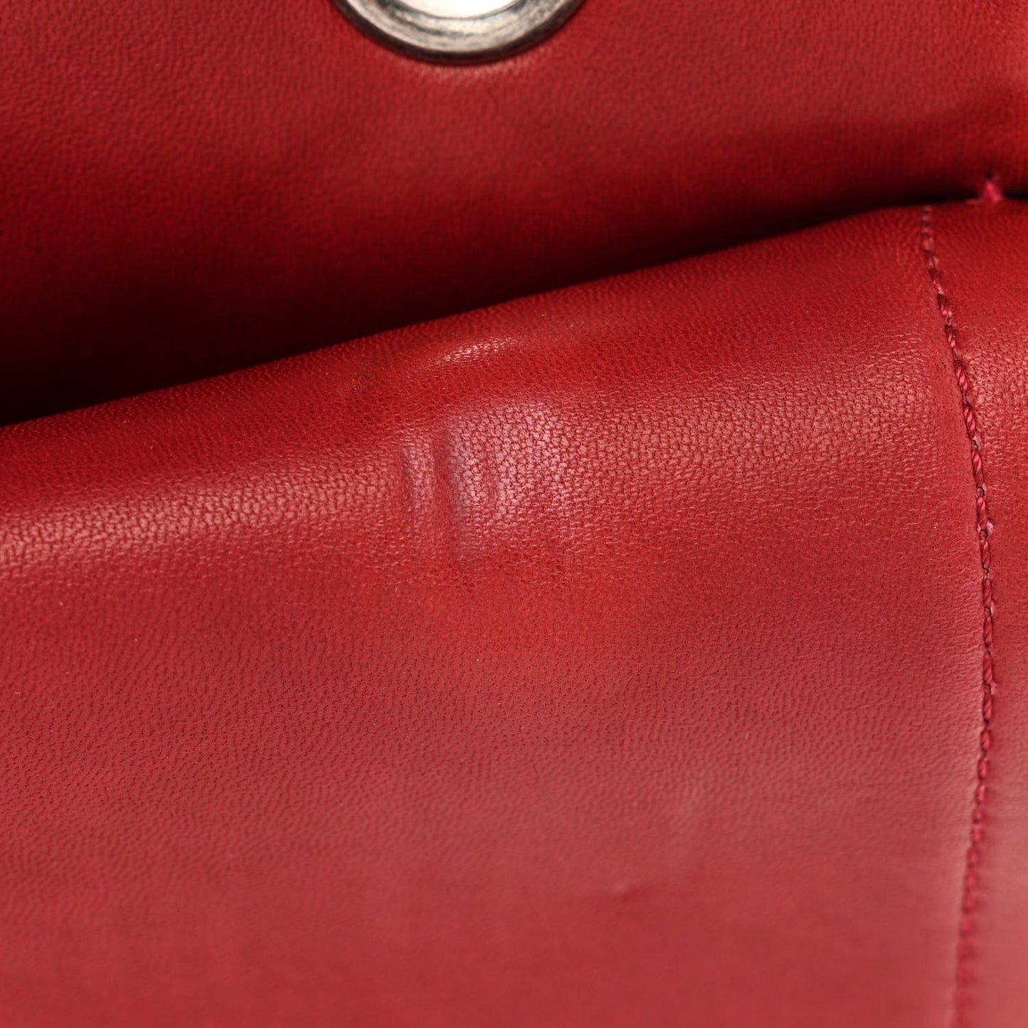 Aged Glazed Calfskin Quilted 2.55 Reissue 226 Flap Red