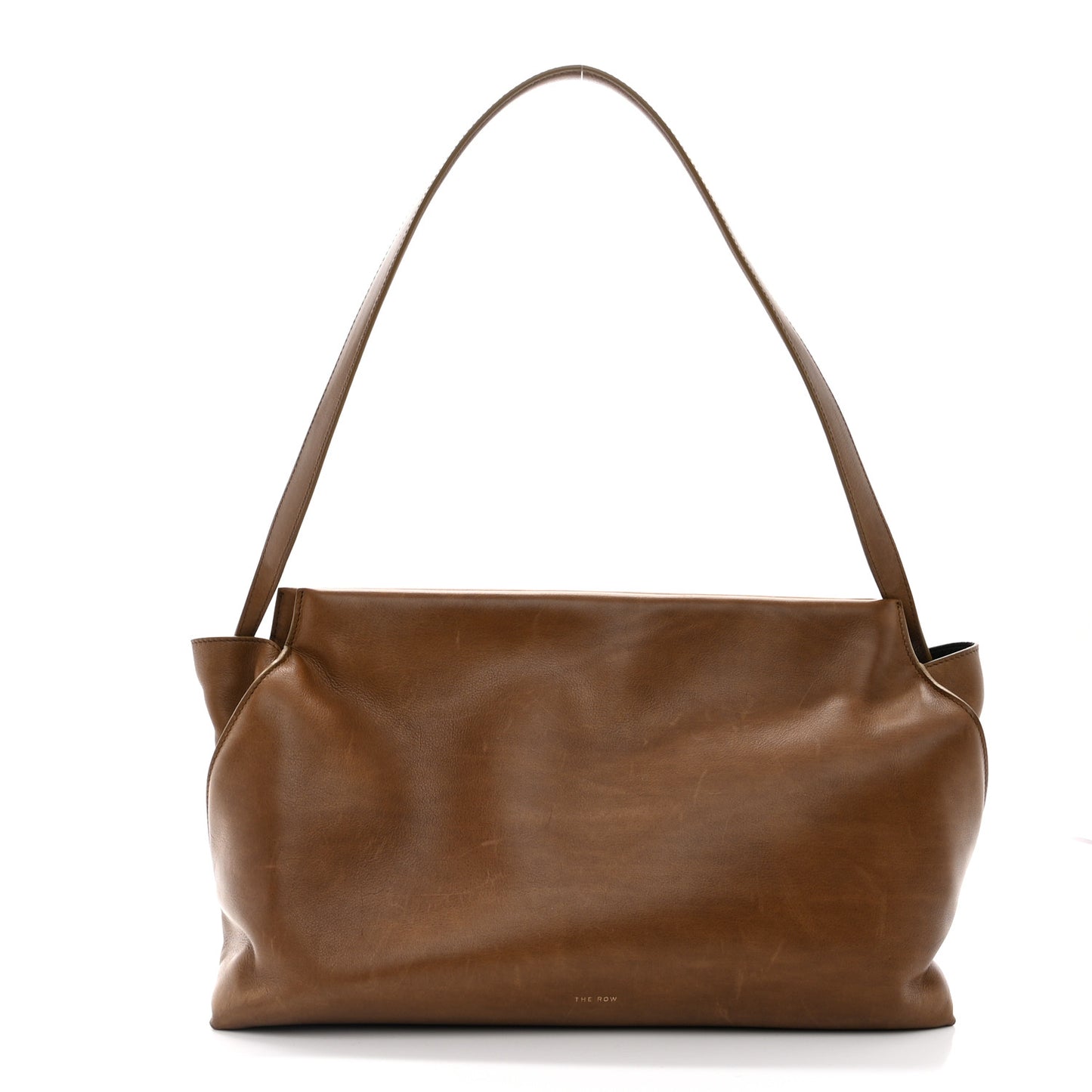 Saddle Calfskin Sienna Shoulder Bag Camel