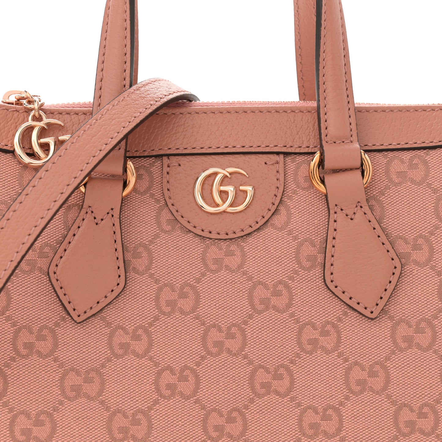 GG Supreme Monogram Small Ophidia Tote Bag Pink