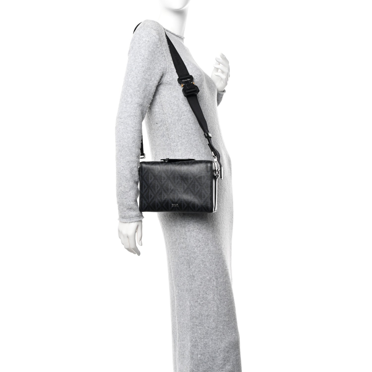 Christian Dior Canvas CD Diamond Lingot 22 Bag Black 2 of 9