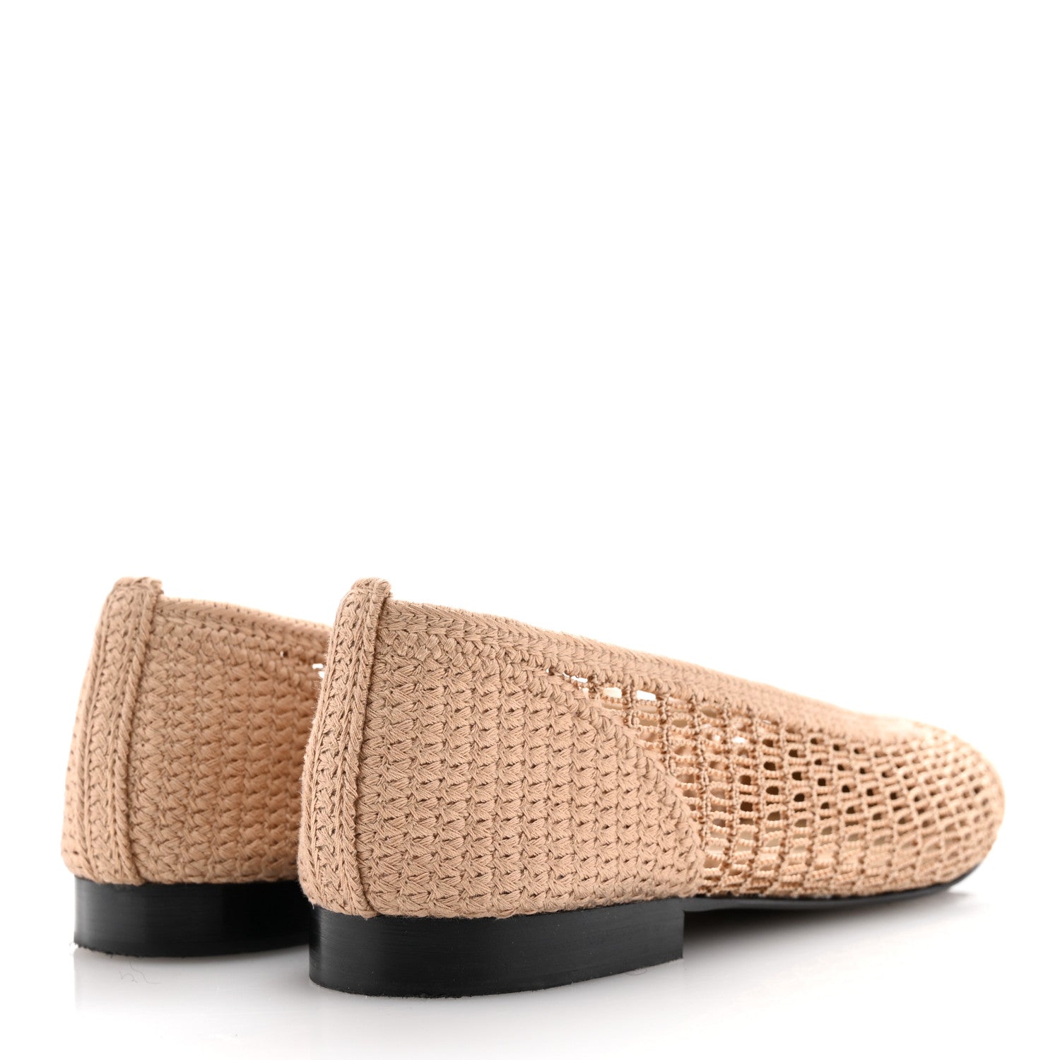 Chanel Raffia Cap Toe Ballerina Flats 41 Beige 5 of 11