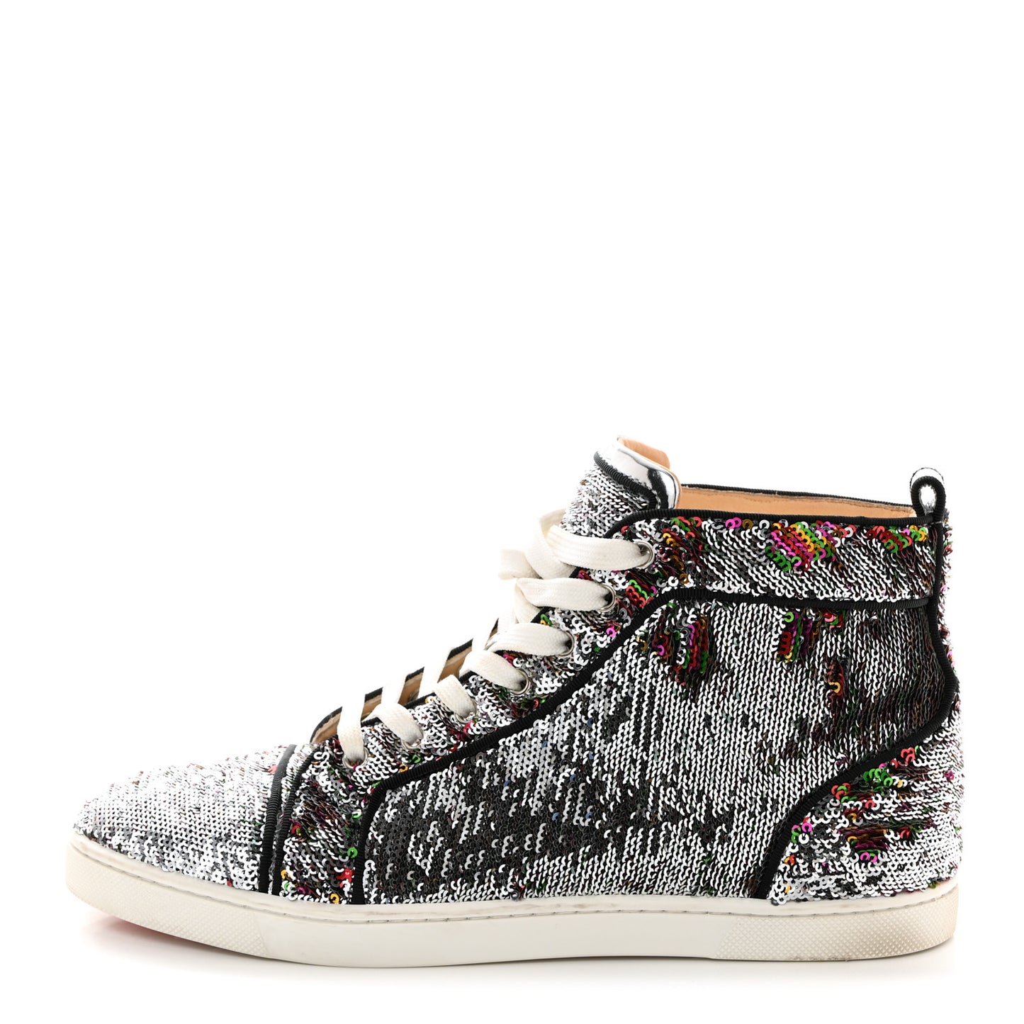Metallic Sequin Womens Bip Bip Orlato Flat Sneakers 39.5 Multicolor