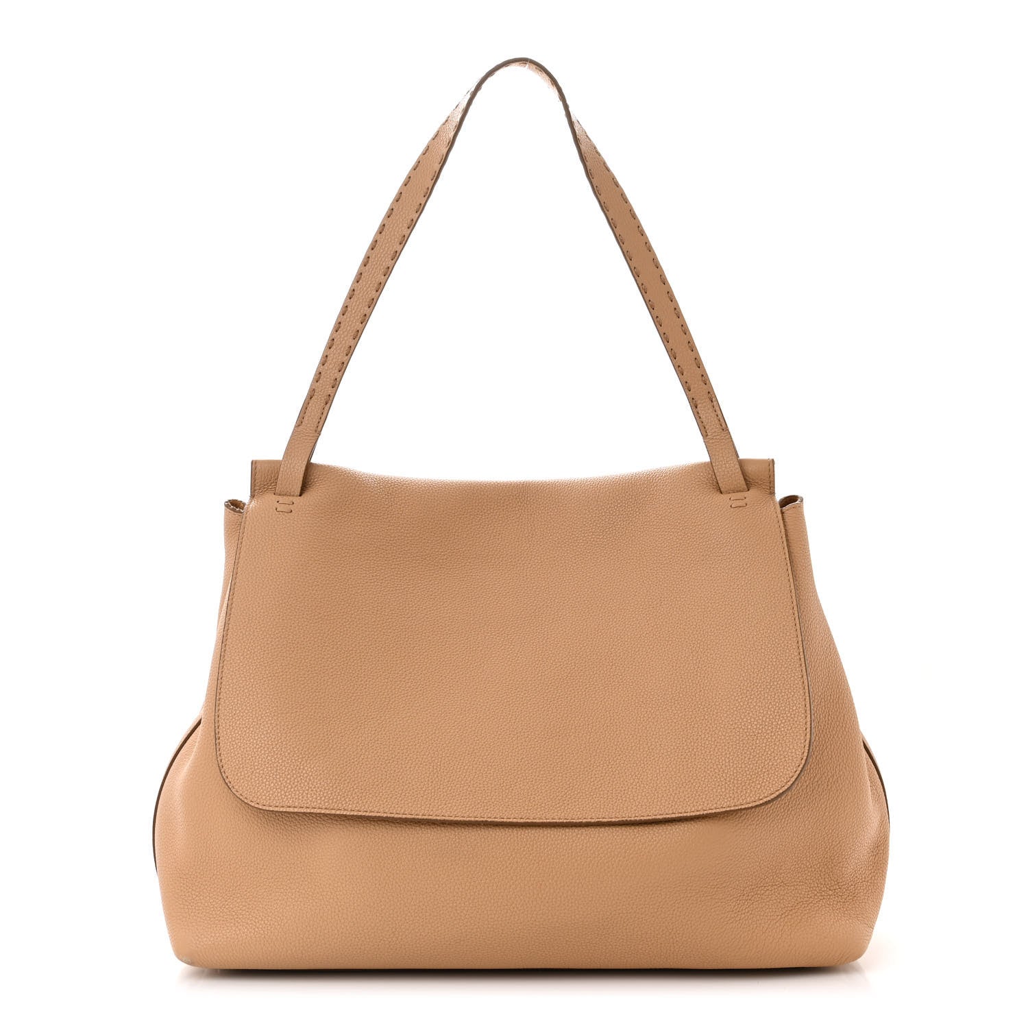 The Row Grained Calfskin Top Handle 14 Bag Tan 1 of 9
