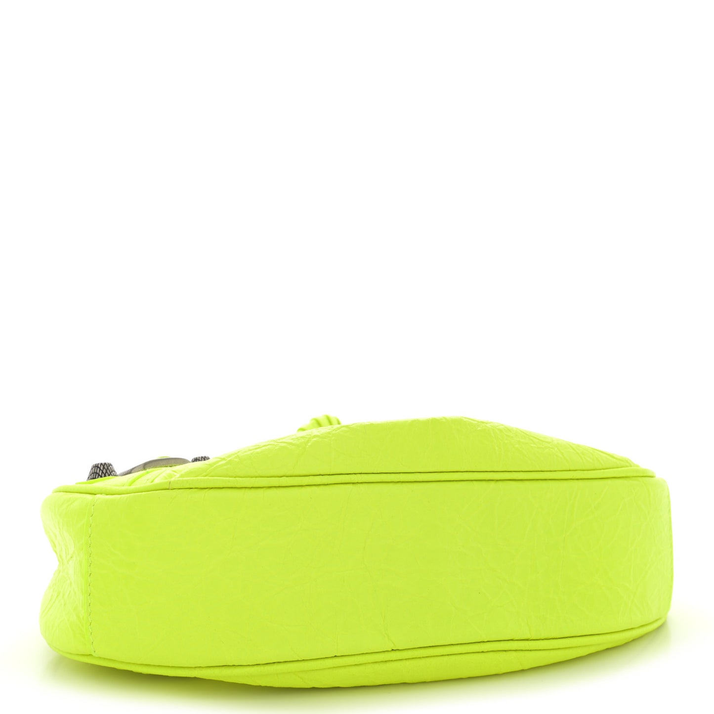 Agneau Arena Le Cagole Shoulder Bag XS Fluo Yellow