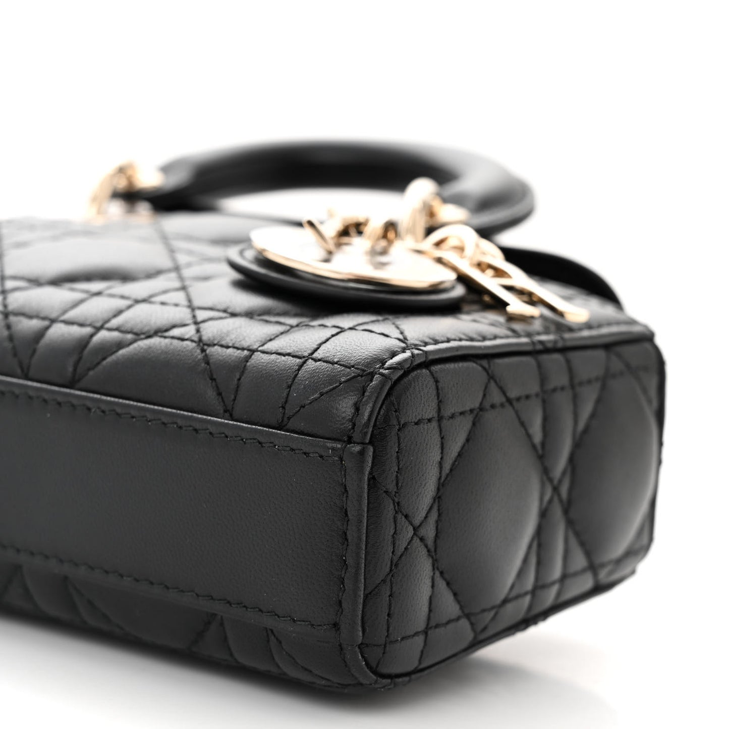 Lambskin Cannage Micro Lady D-Joy Black
