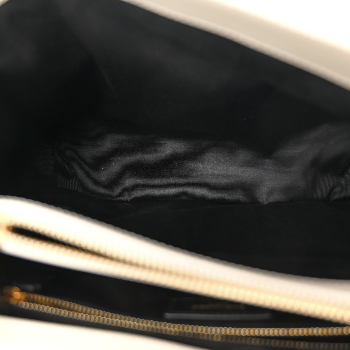 Calfskin Y Quilted Monogram Medium Loulou Chain Satchel Crema Soft