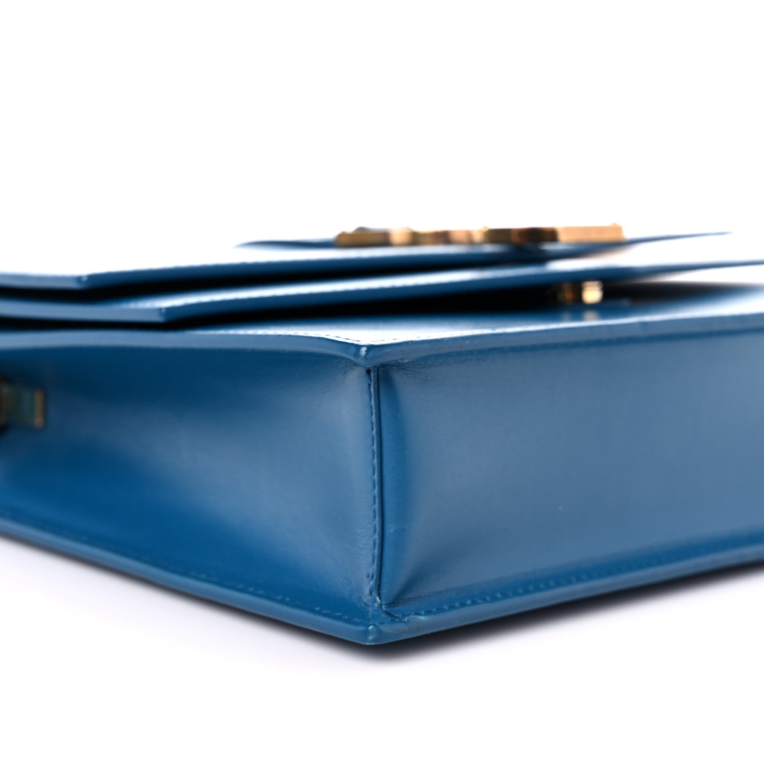 Saint Laurent Smooth Calfskin Monogram Medium Sulpice Shoulder Bag Deep Sea 8 of 12