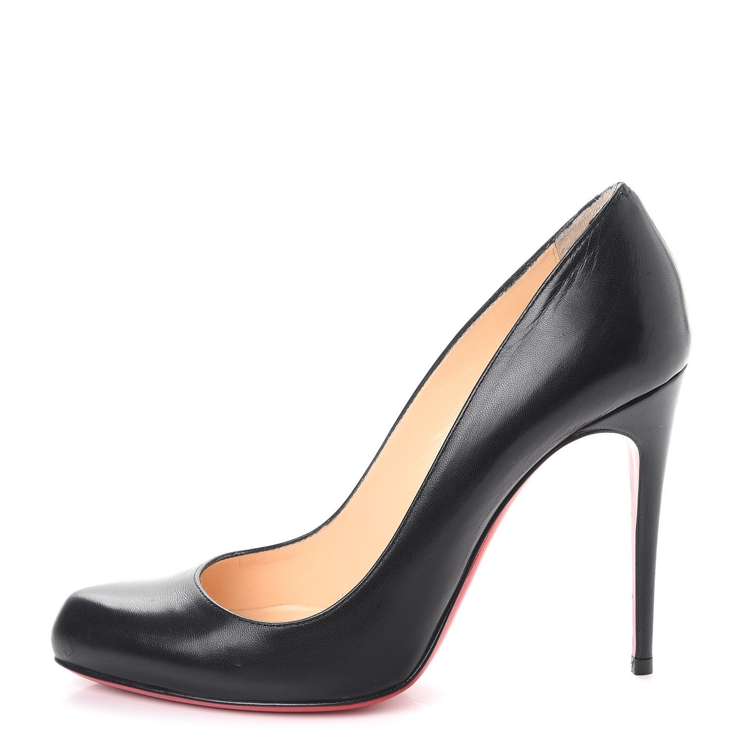Christian Louboutin Kid Hi Elisa 100 Pumps 36.5 Black 258137