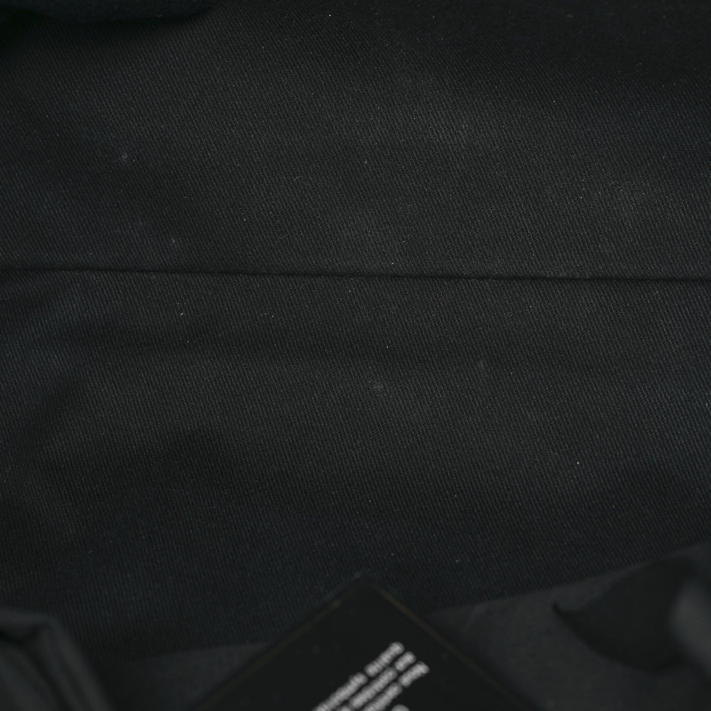 Mixed Fibers Calfskin Small Deauville Tote Black