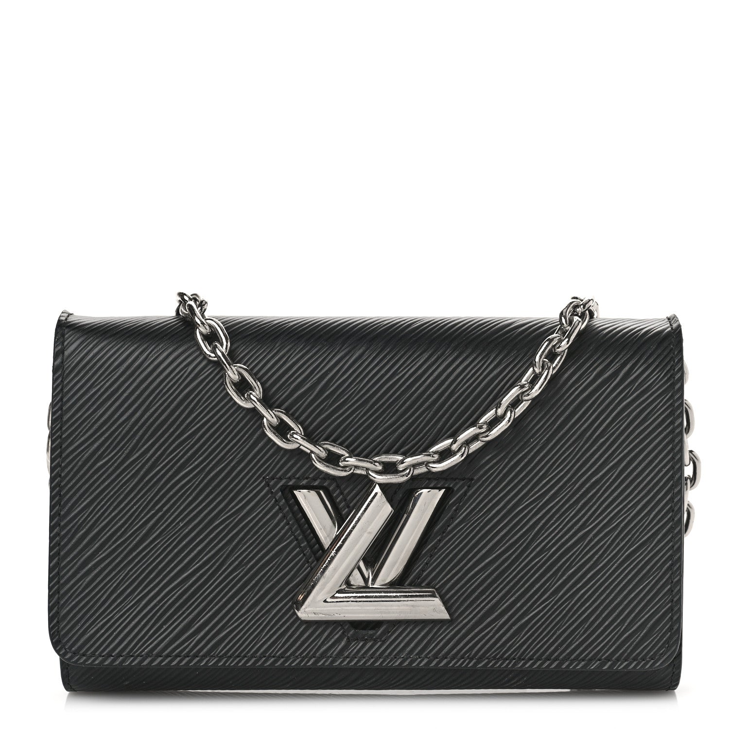 Louis Vuitton Epi Twist Chain Wallet Black 1 of 8