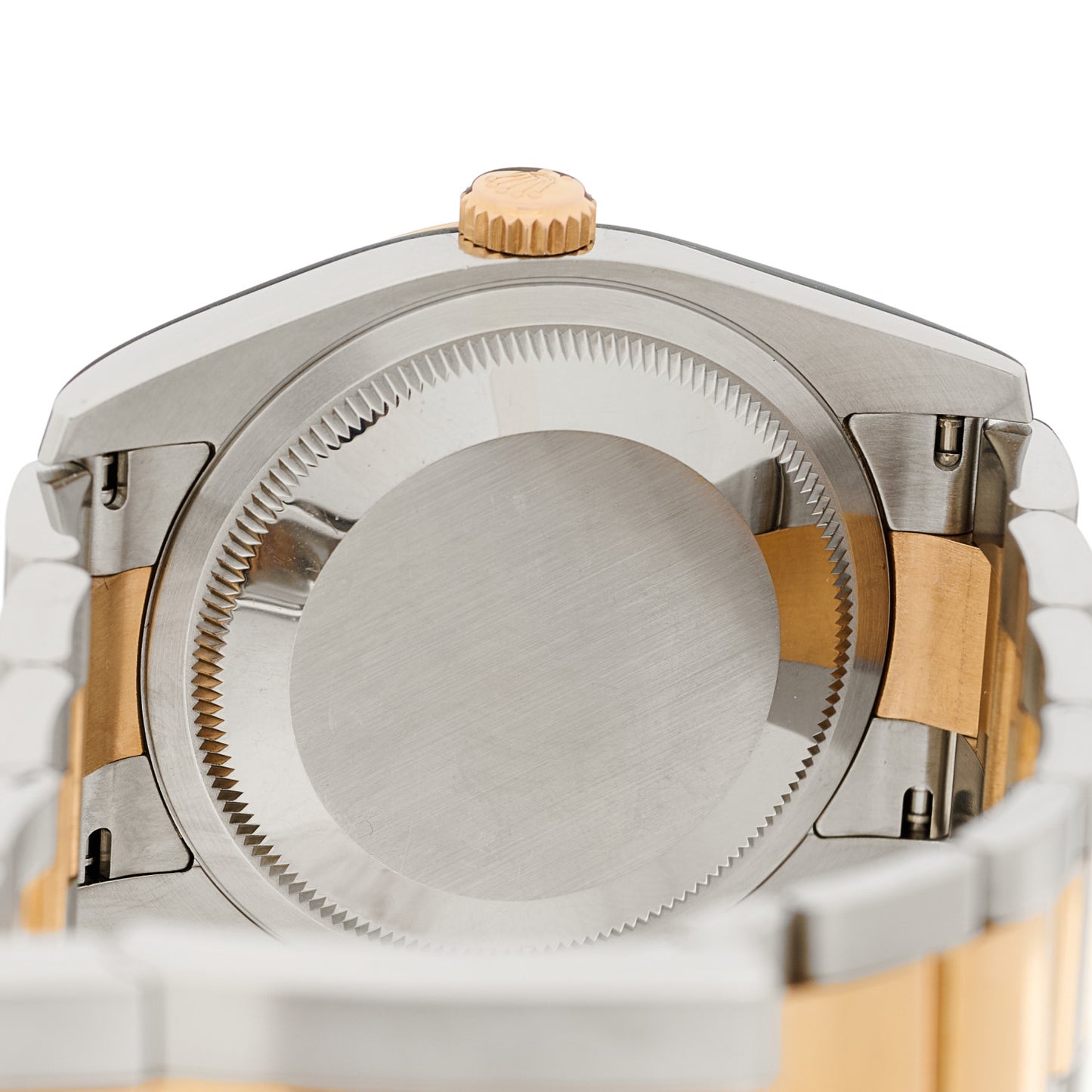 Stainless Steel 18K Everose Gold 36mm Oyster Perpetual Datejust Watch Concentric Black 116201