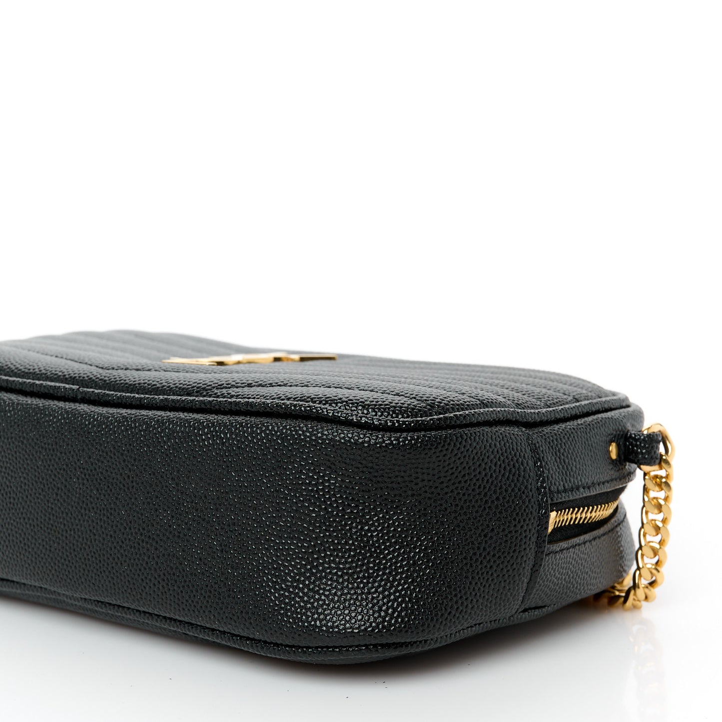 Grain De Poudre Matelasse Monogram Mini Lou Camera Bag Black