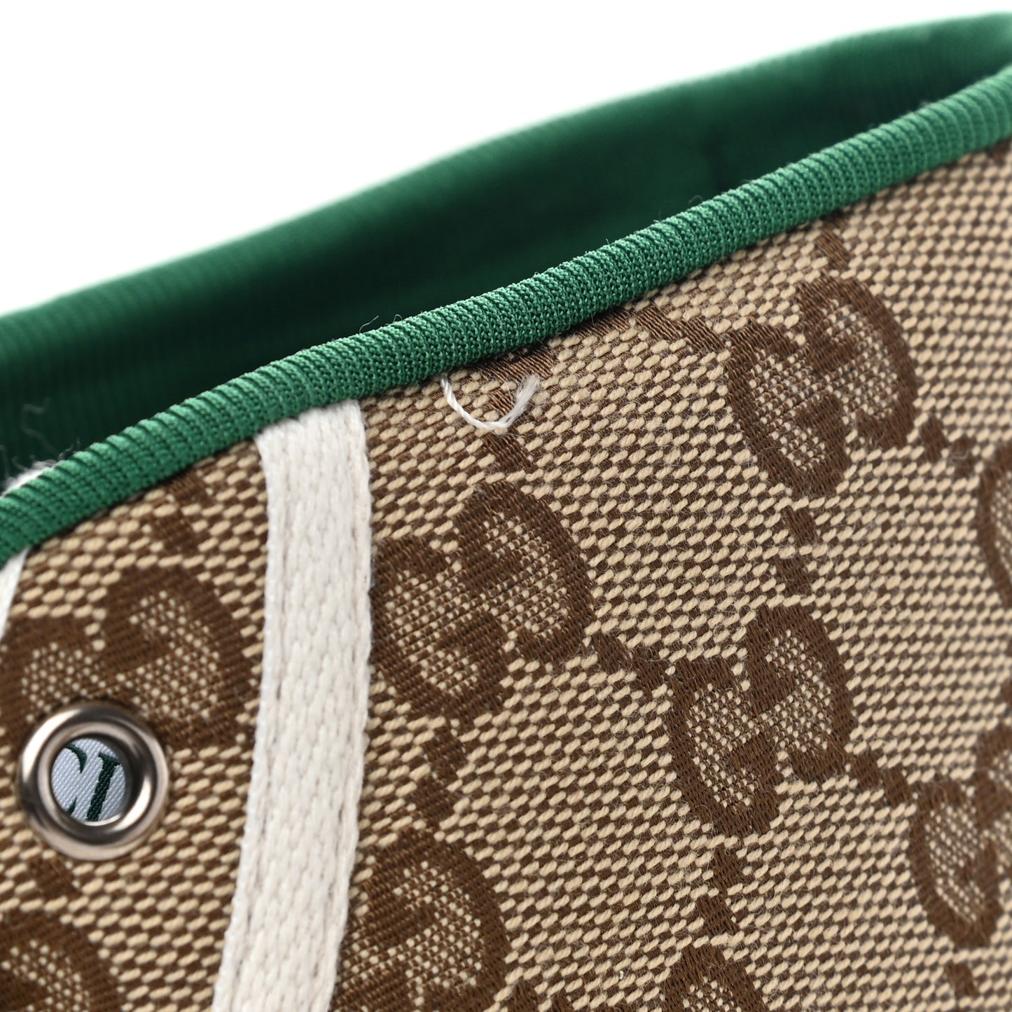 GG Monogram Web Mens 1977 Tennis High Top Sneakers 11 Beige Ebony Mystic White