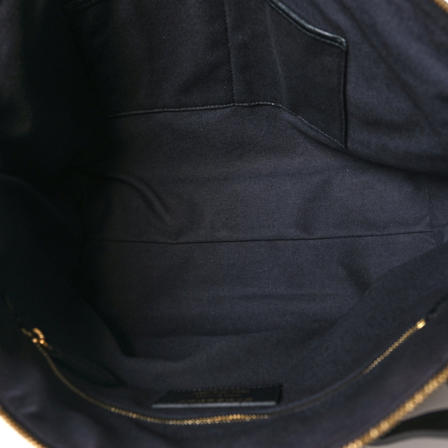 Derby Calfskin House Check Medium Welburn Tote Black
