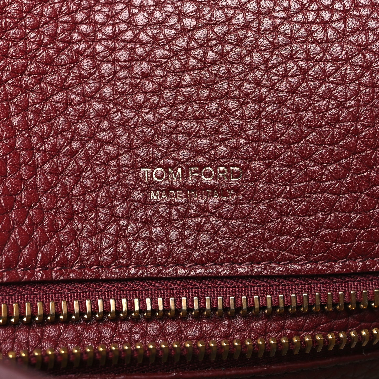 Grained Calfskin T Clasp Tara Crossbody Bag Cabernet