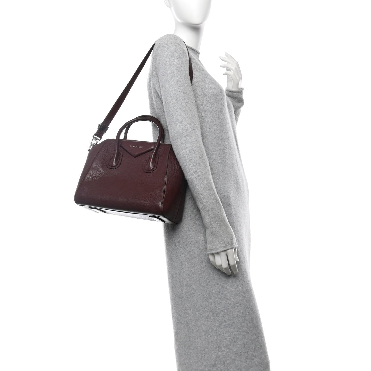 Givenchy Sugar Goatskin Small Antigona Oxblood 2 of 15