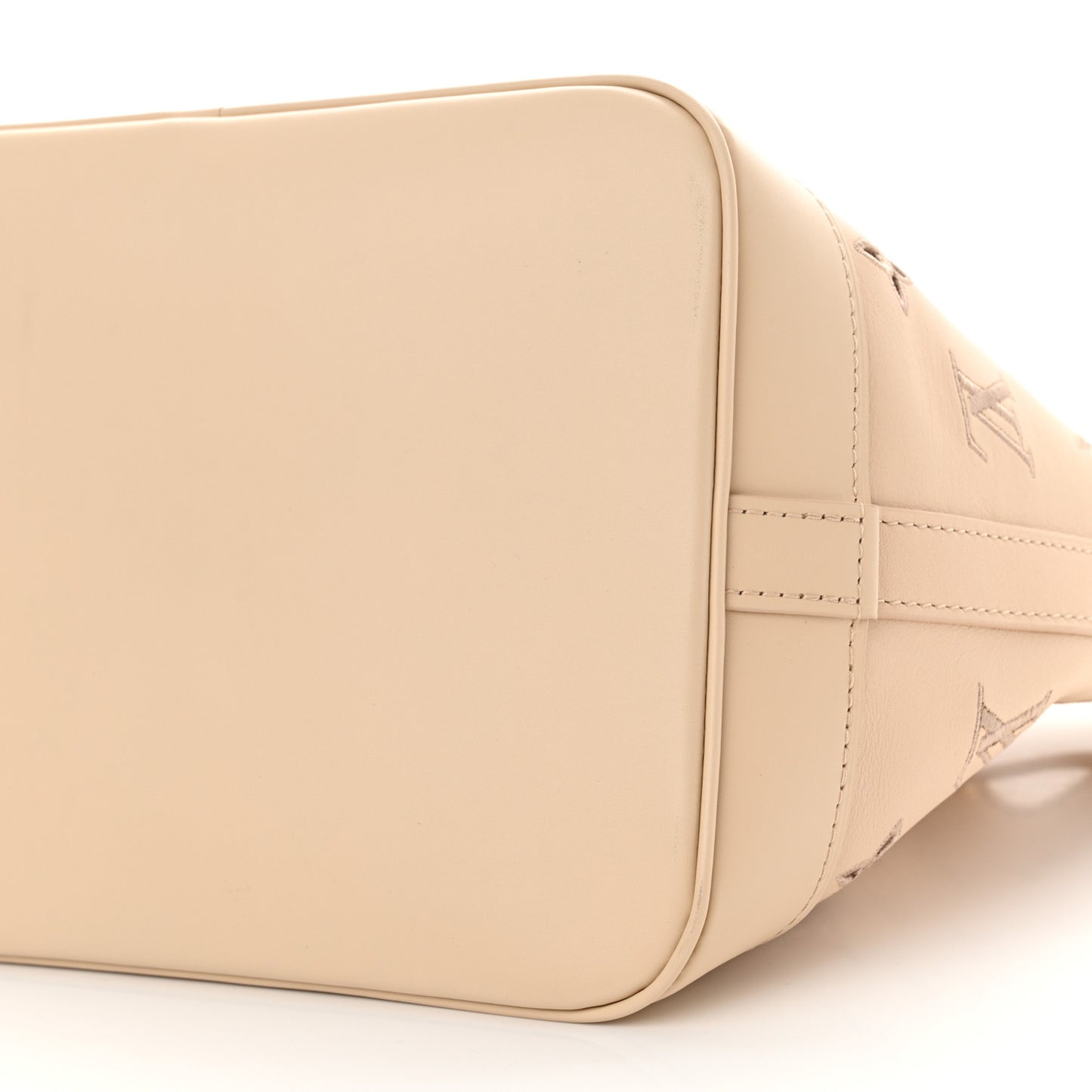 Calfskin Monogram Cutout Petit Noe Neutral