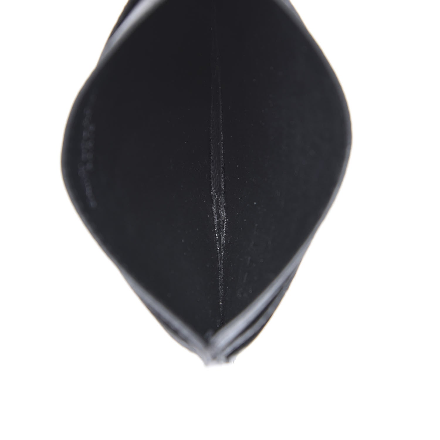 Saint Laurent Grain De Poudre Matelasse Chevron Monogram Credit Card Case Earth 5 of 9