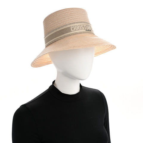 Straw Bucket Hat 57 Natural Rose Des Vents