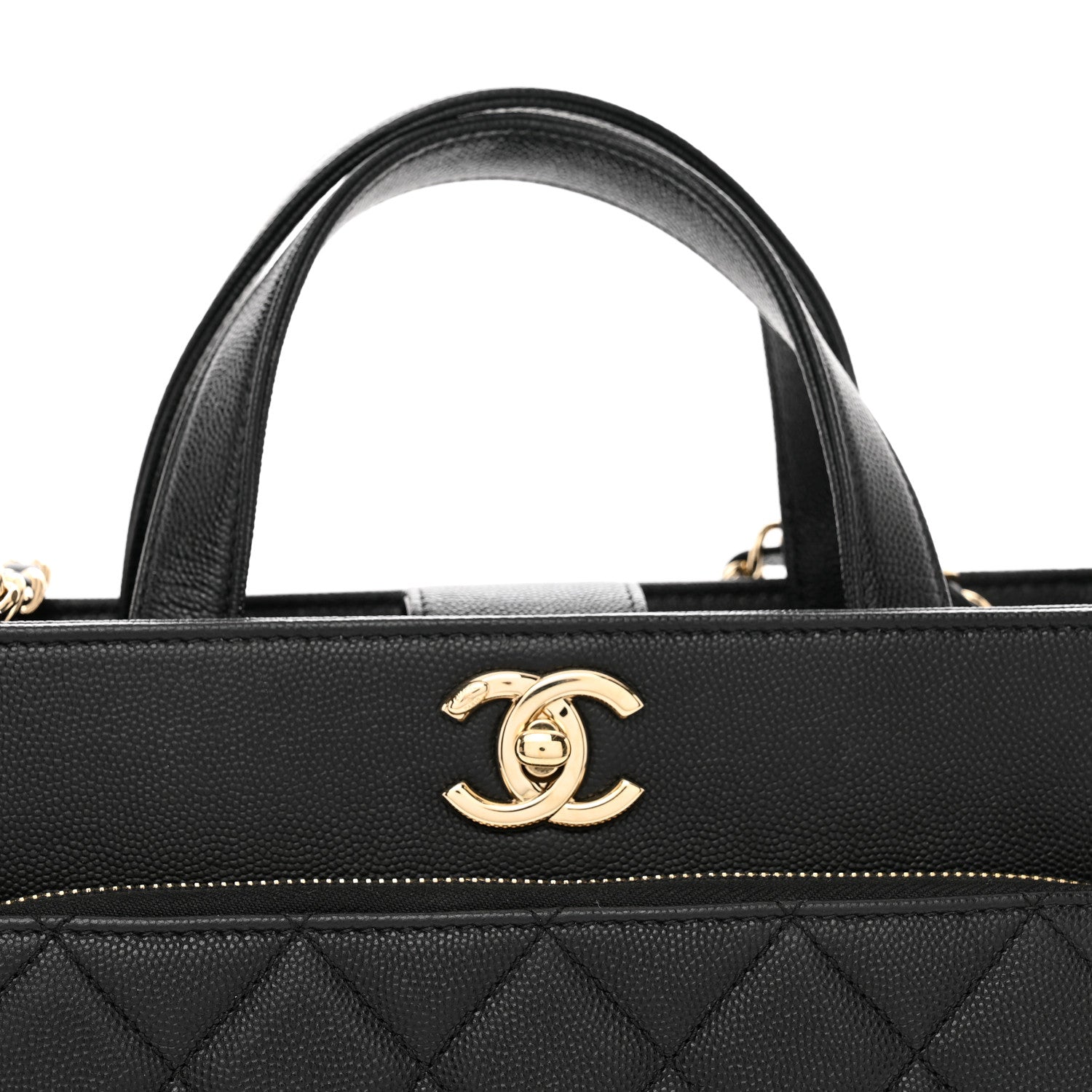 Chanel Caviar Quilted Small Business Affinity Shopping Bag Black 5 of 11