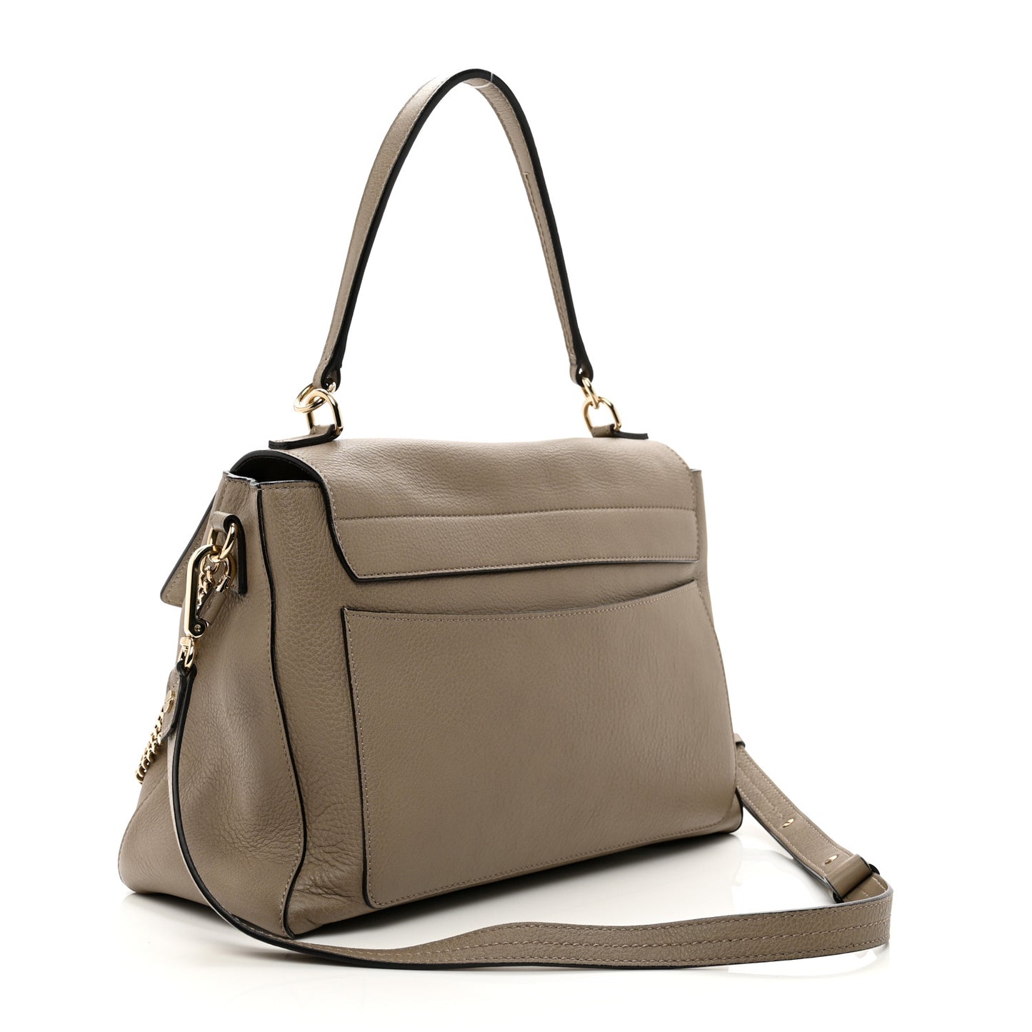 Calfskin Medium Faye Day Shoulder Bag Motty Grey