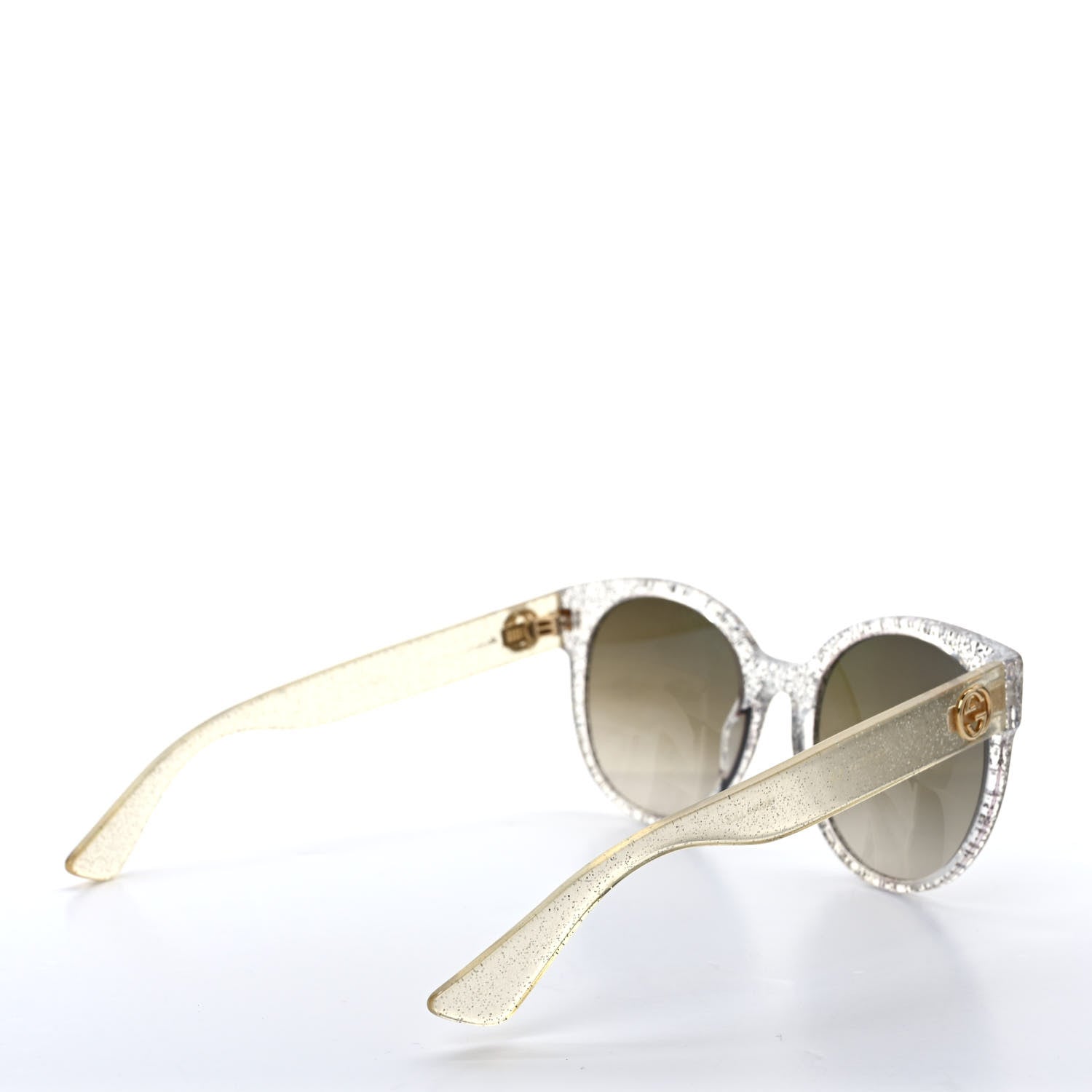 Gucci Acetate Glitter Sunglasses GG0034S Silver 4 of 8