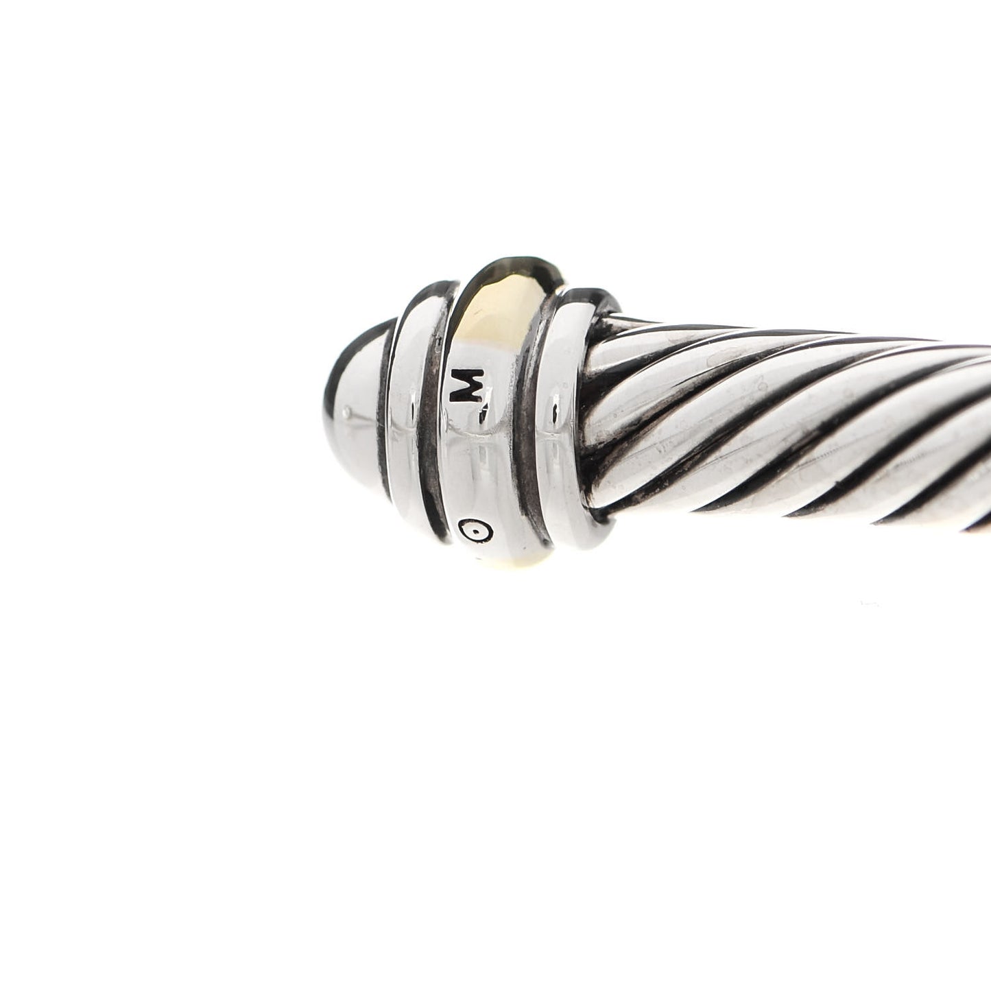 Sterling Silver 18K Yellow Gold 4mm Cable Classics Bracelet