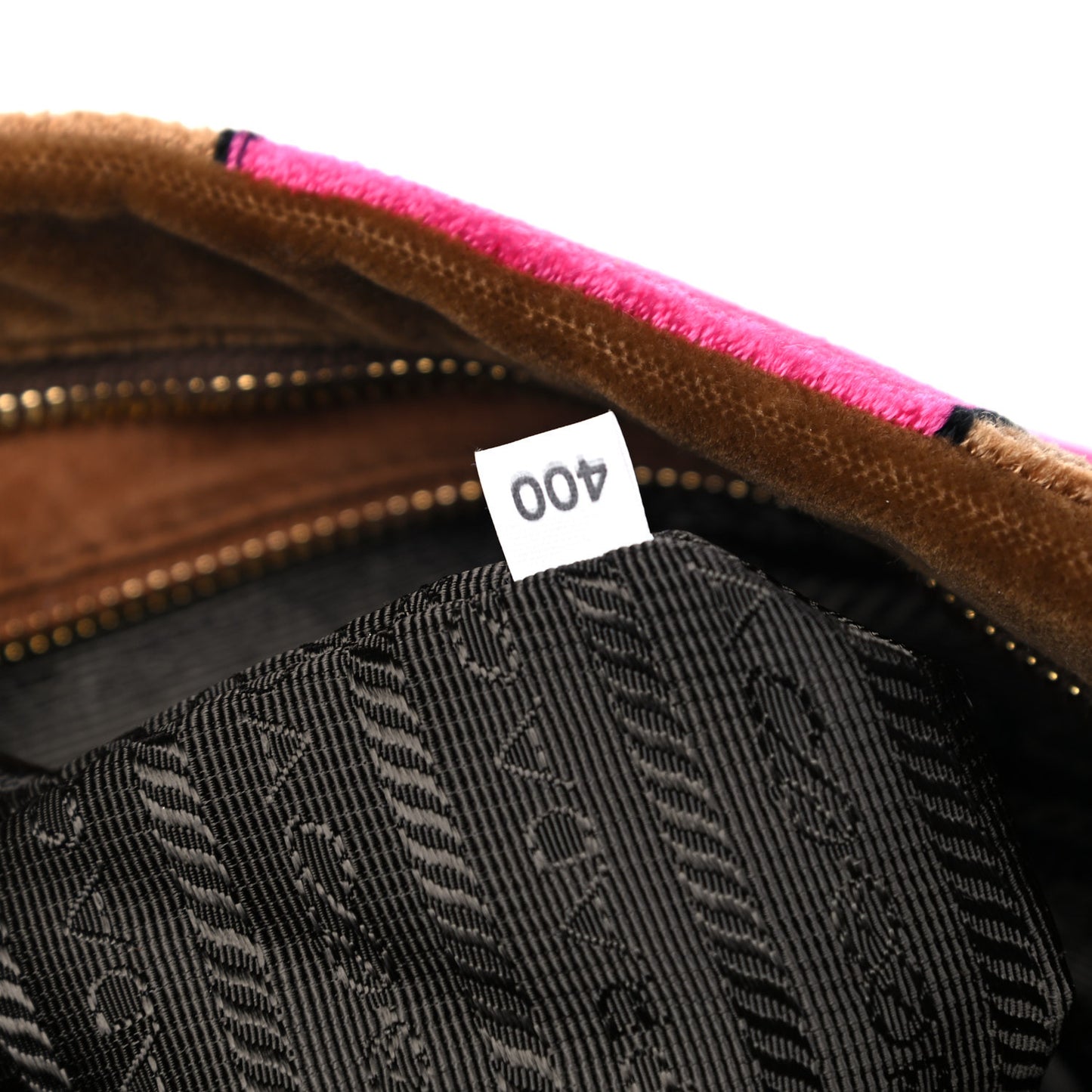 Velvet Cahier Chain Shoulder Bag Cammello