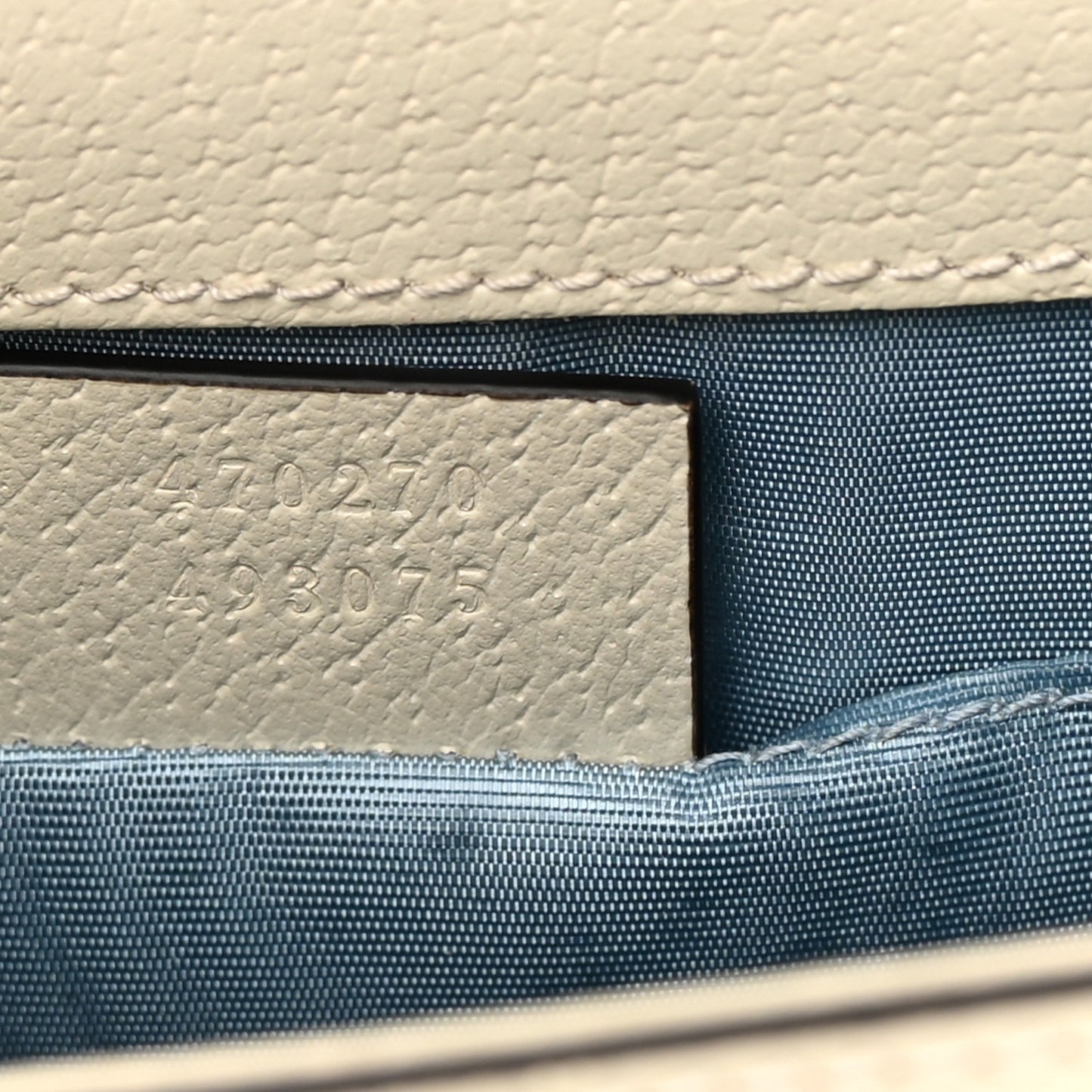 Textured Calfskin Bee Star Print Mini Sylvie Top Handle Bag Mystic White