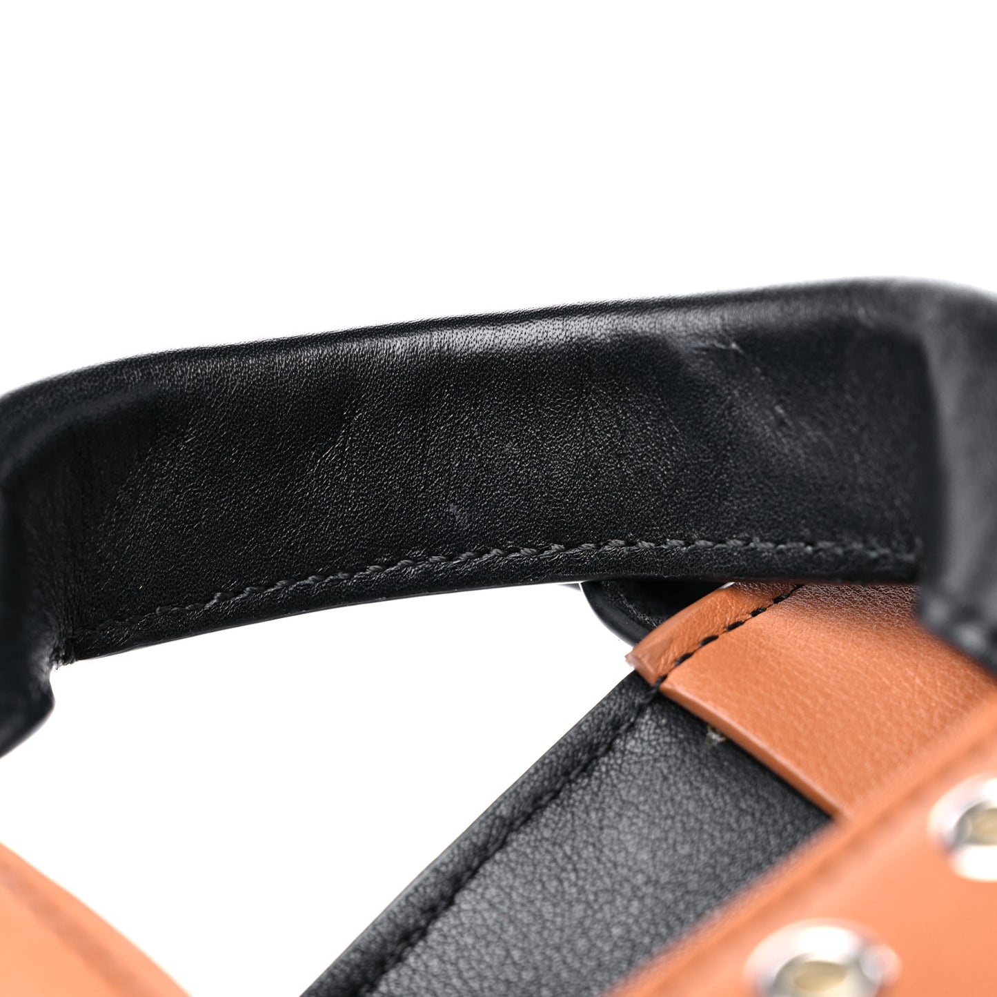 Calfskin Woven Studded Basket Surplus Bag Multicolor