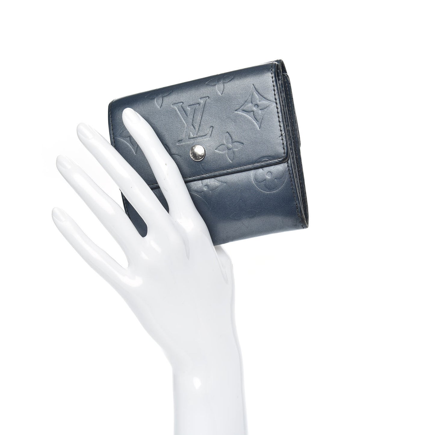 Mat Monogram Elise Wallet Blue