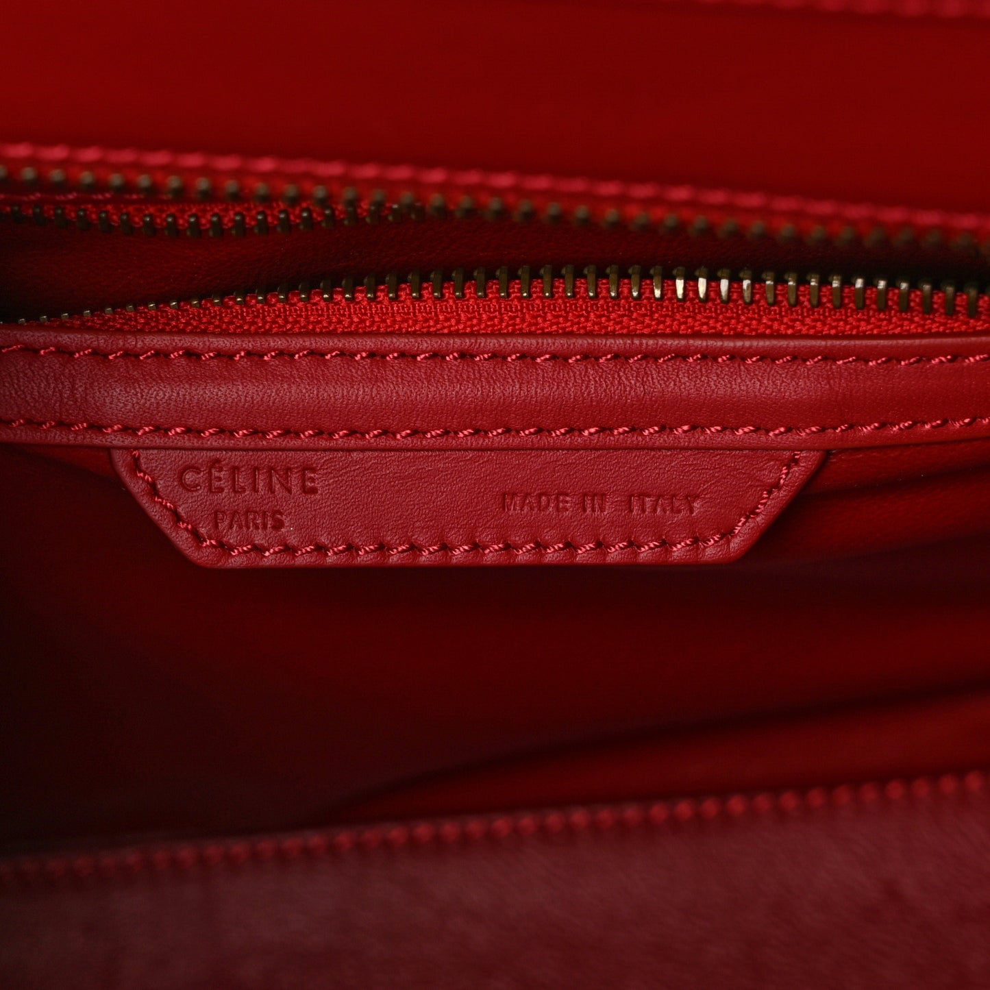 Smooth Calfskin Micro Luggage Red